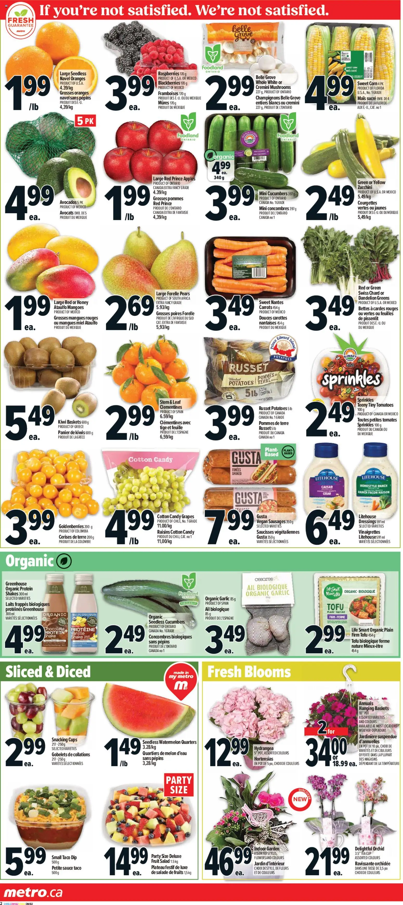 Metro flyer valid from 30.04.2026 | Page: 6 | Products: Cucumbers, Potatoes, Chocolate, Oranges