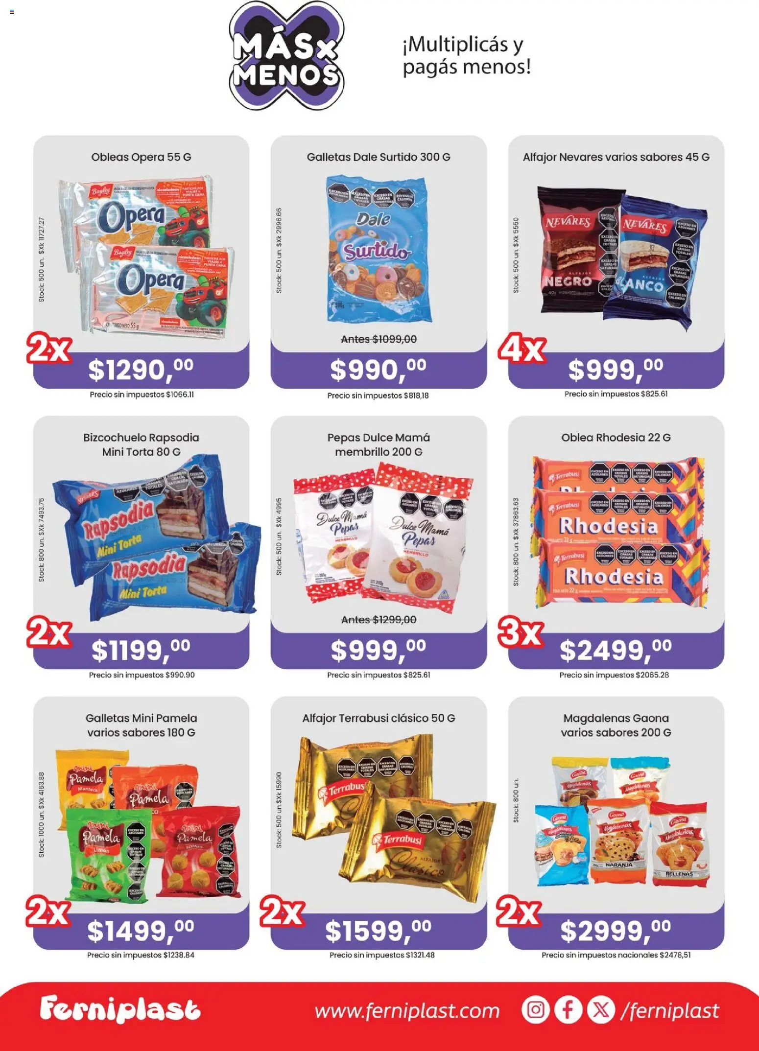 Ferniplast catálogo │ válido desde el 01.03.2026 | Página: 2 | Productos: Torta, Manteca, Alfajor, Galletas