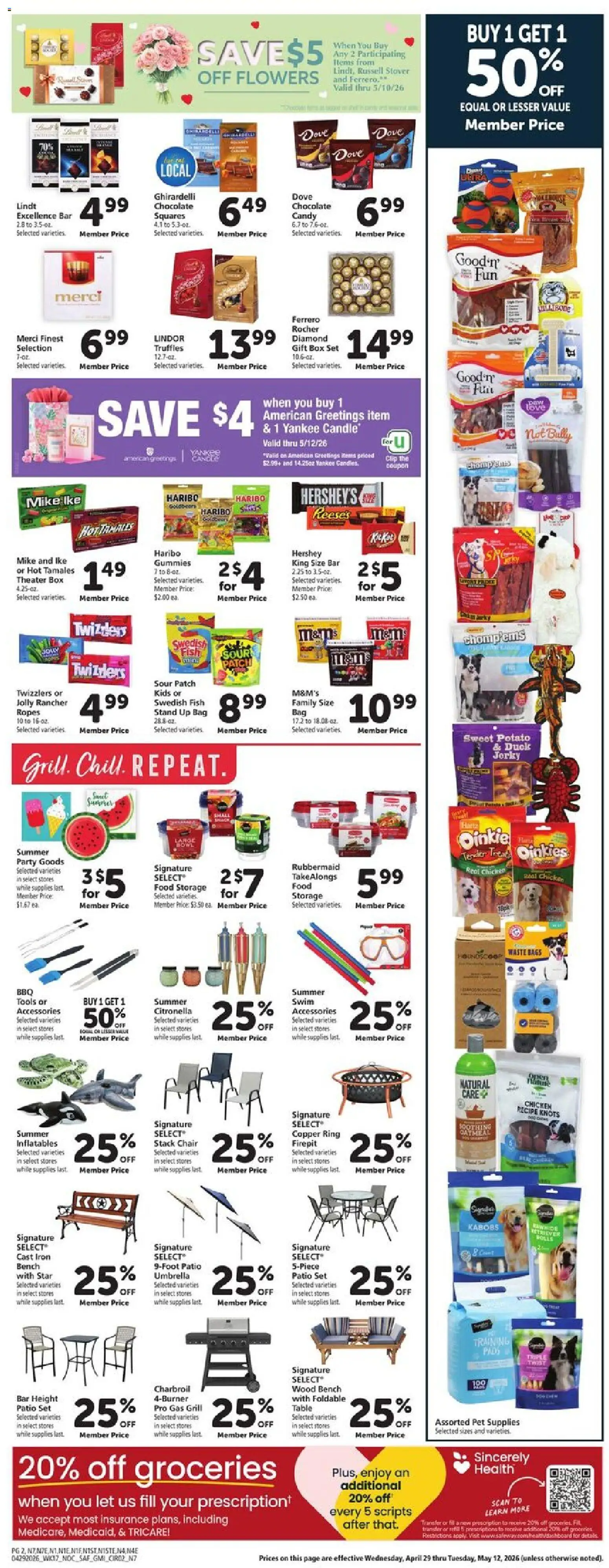 Safeway Weekly Ad - valid from 29.04.2026 | Page: 11 | Products: Table, Pads, Umbrella, Iron