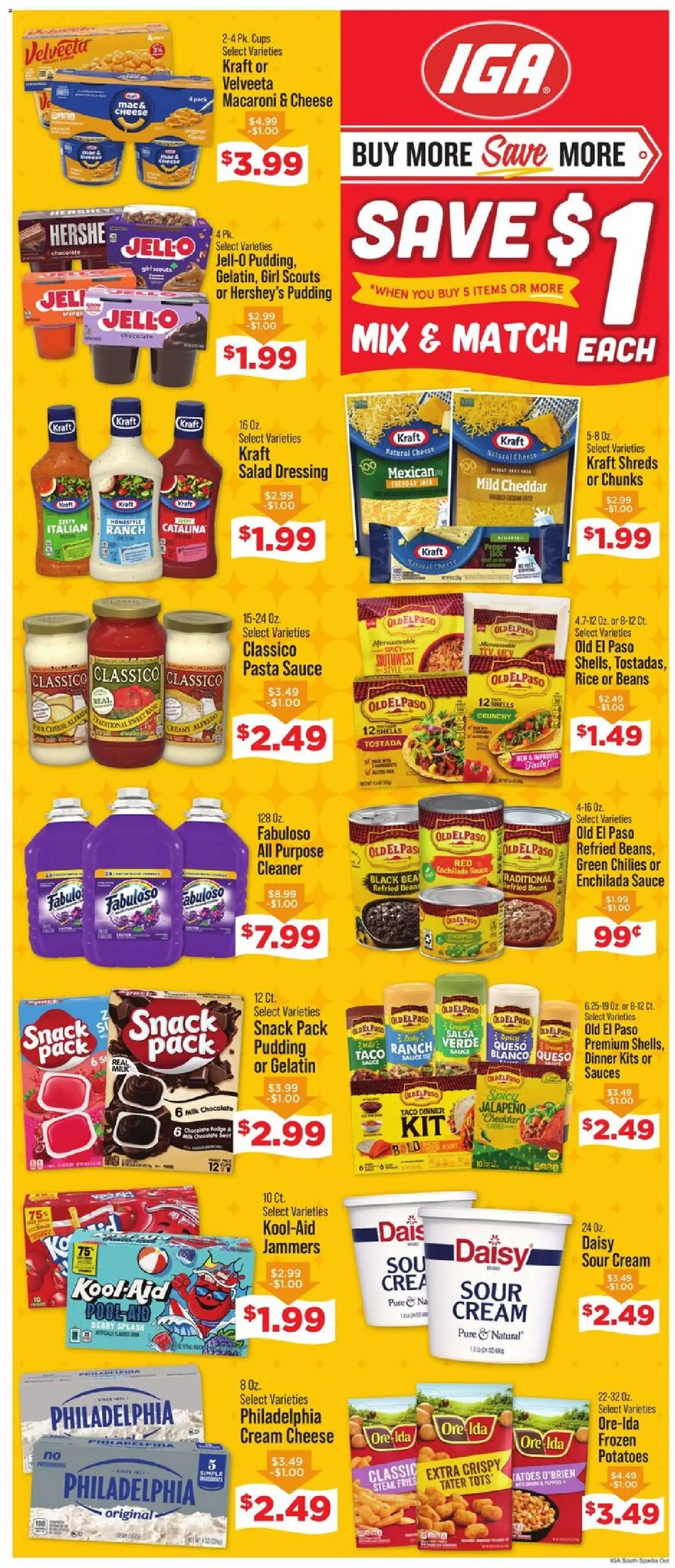 IGA Weekly Ad - valid from 29.04.2026 | Page: 2 | Products: Milk, Cheese, Pasta, Salad
