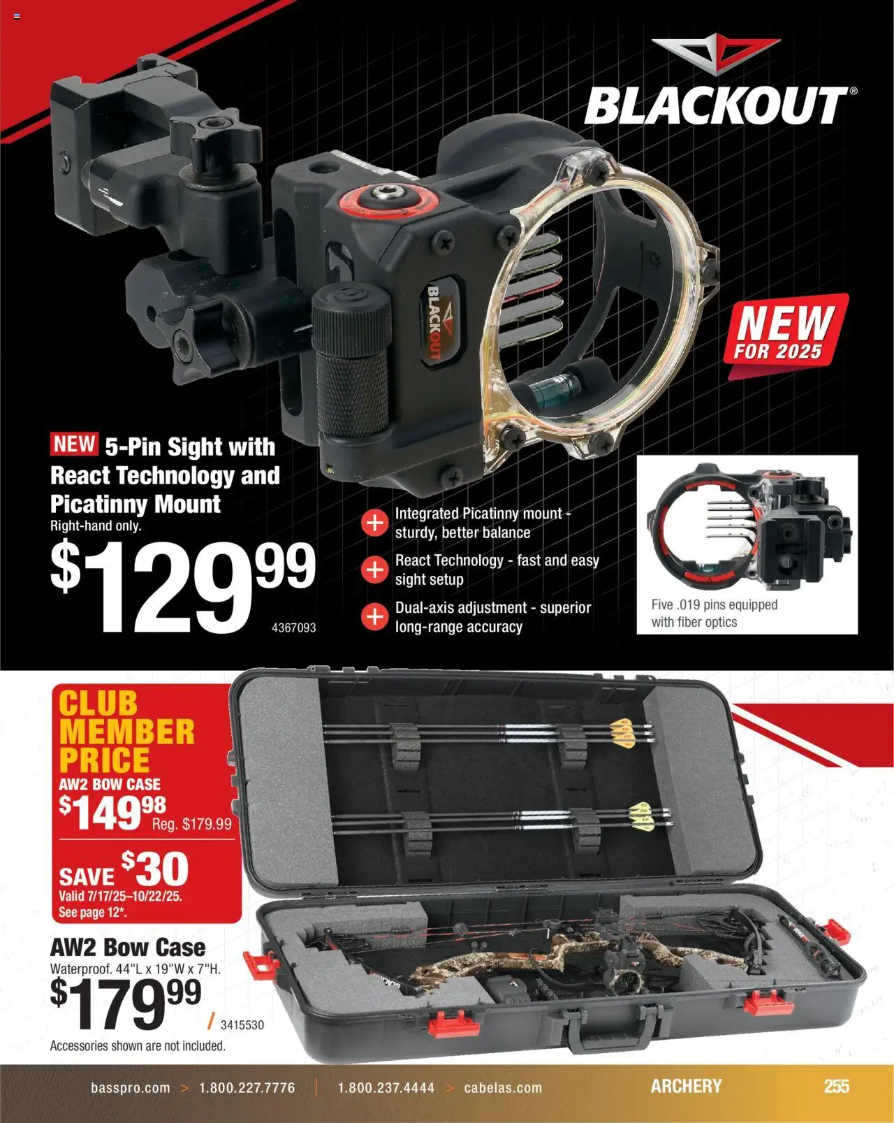 Cabela's Hunting Master 25 - valid from 11.08.2025 | Page: 255 | Products: Bow, Case, Archery