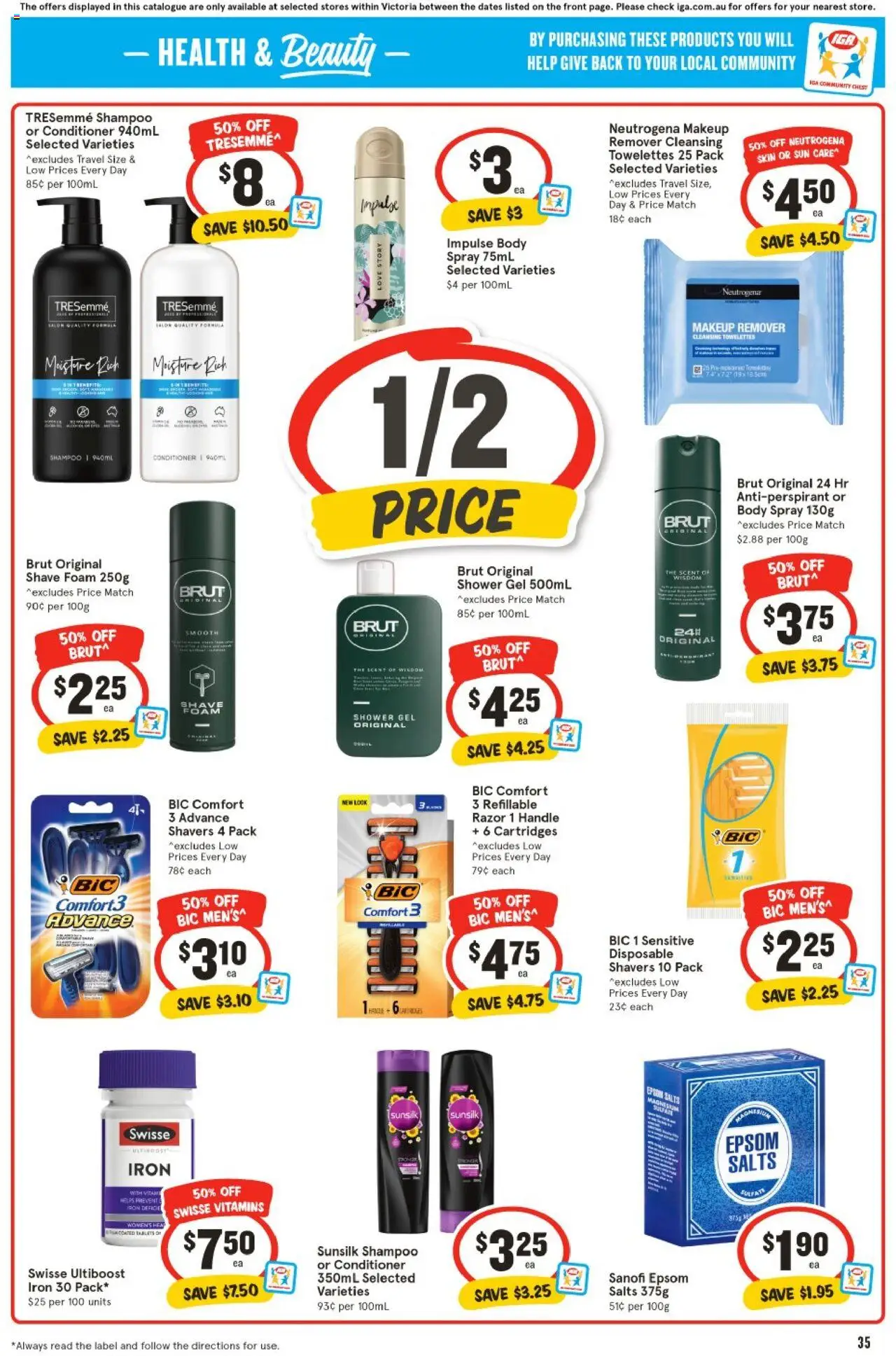 IGA catalogue - valid from 25.06.2025 | Page: 33 | Products: Shower, Conditioner, Makeup, Antiperspirant