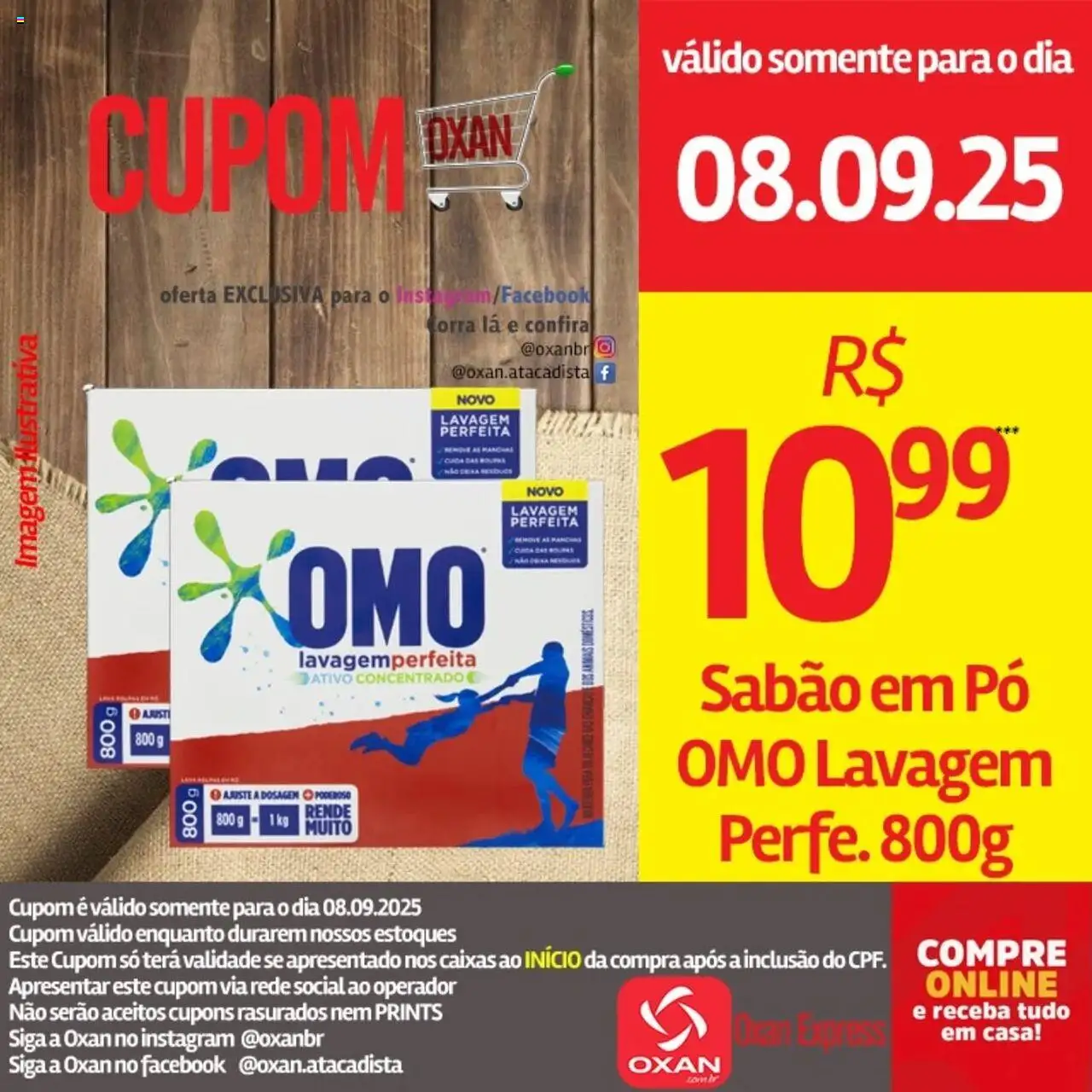 Oxan Atacadista Folheto - válido de 08.09.2025 | Página: 13 | Produtos: Pó, Sabão, Sabão em pó, Roupas