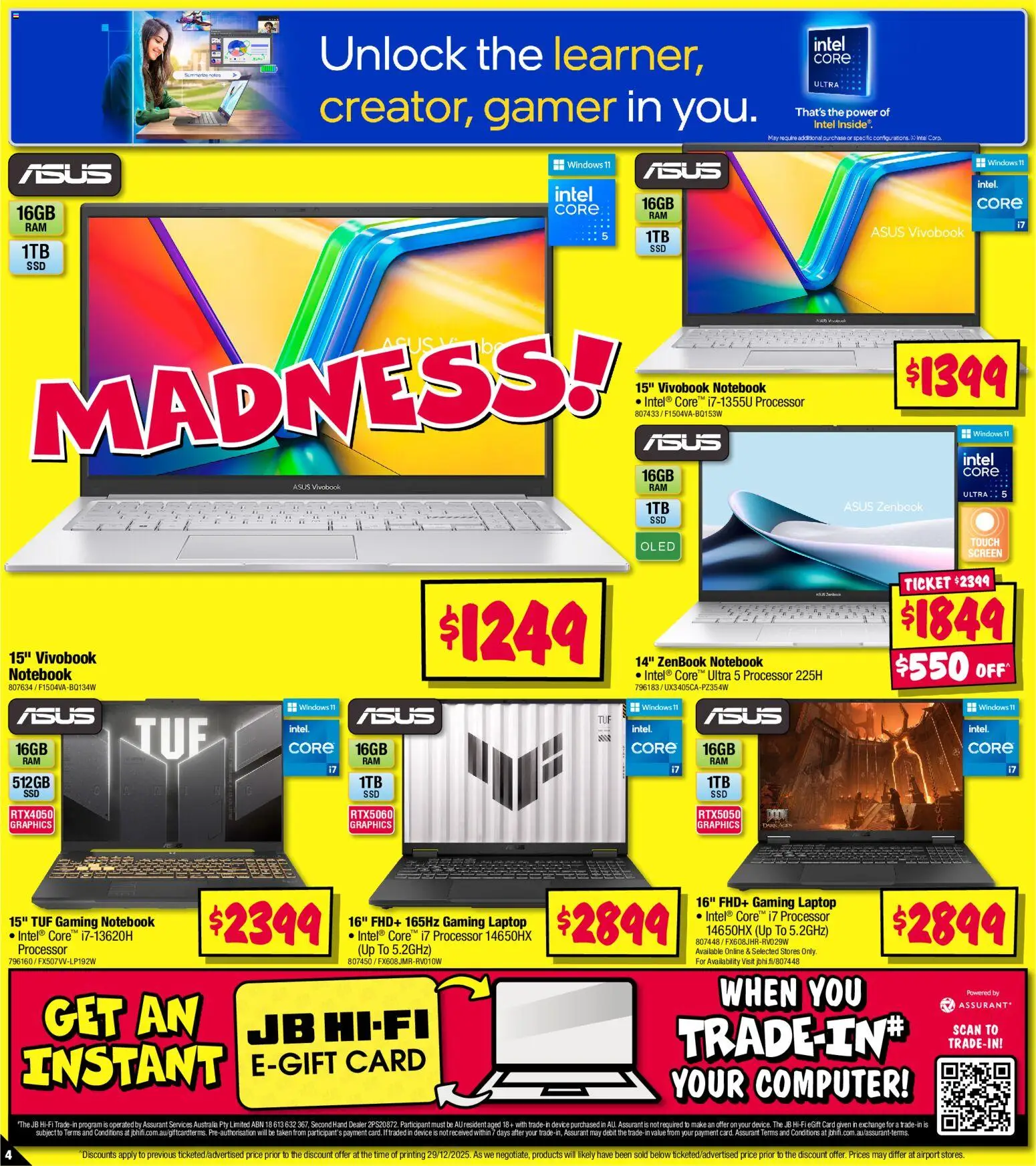 JB Hi-Fi catalogue - valid from 08.01.2026 | Page: 4 | Products: Device, Notebook, Computer, Laptop