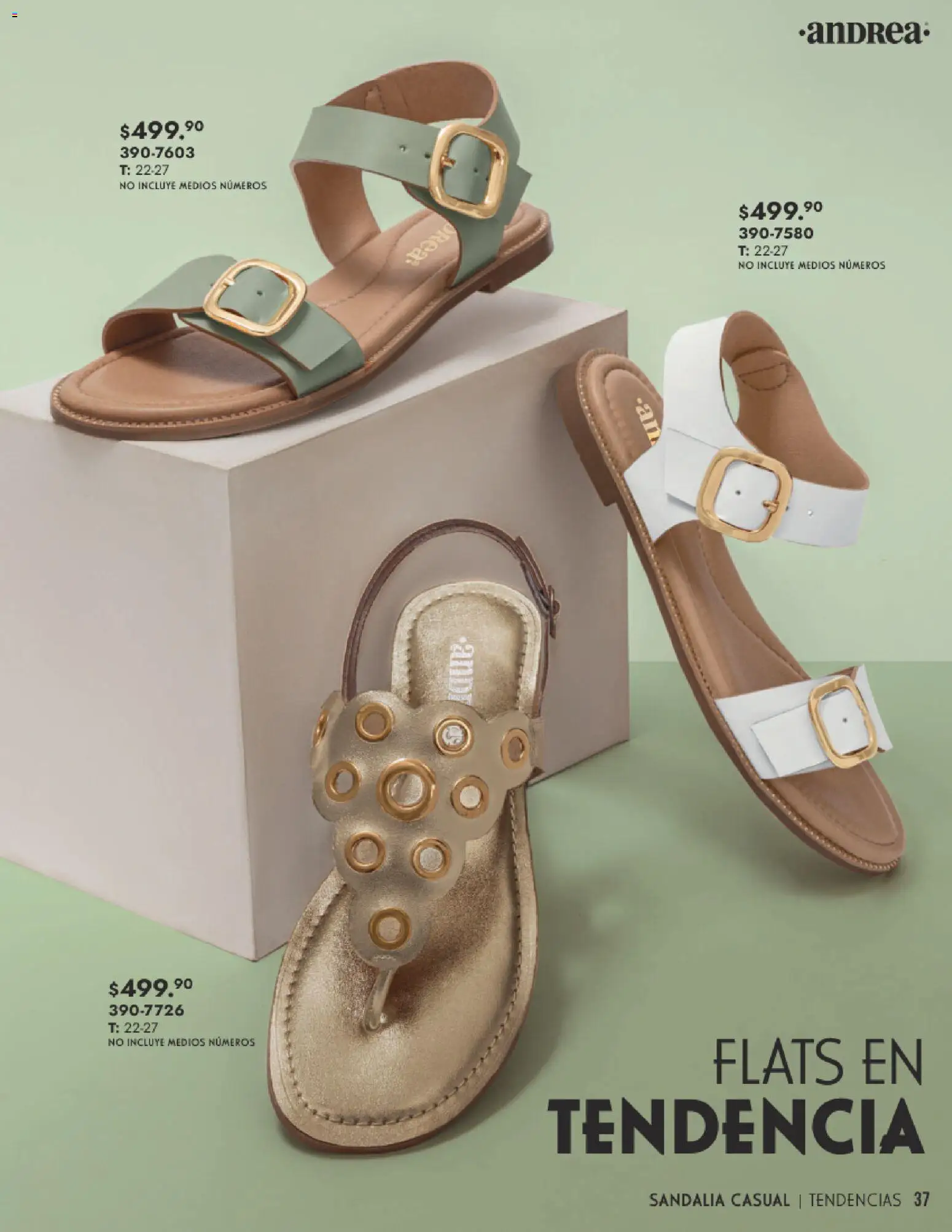 Nuevas ofertas de Andrea válidas en toda la República Mexicana desde el 25.01.2026. ¡Encuentra las mejores ofertas en Andrea catálogo Calzado Dama! | Página: 37