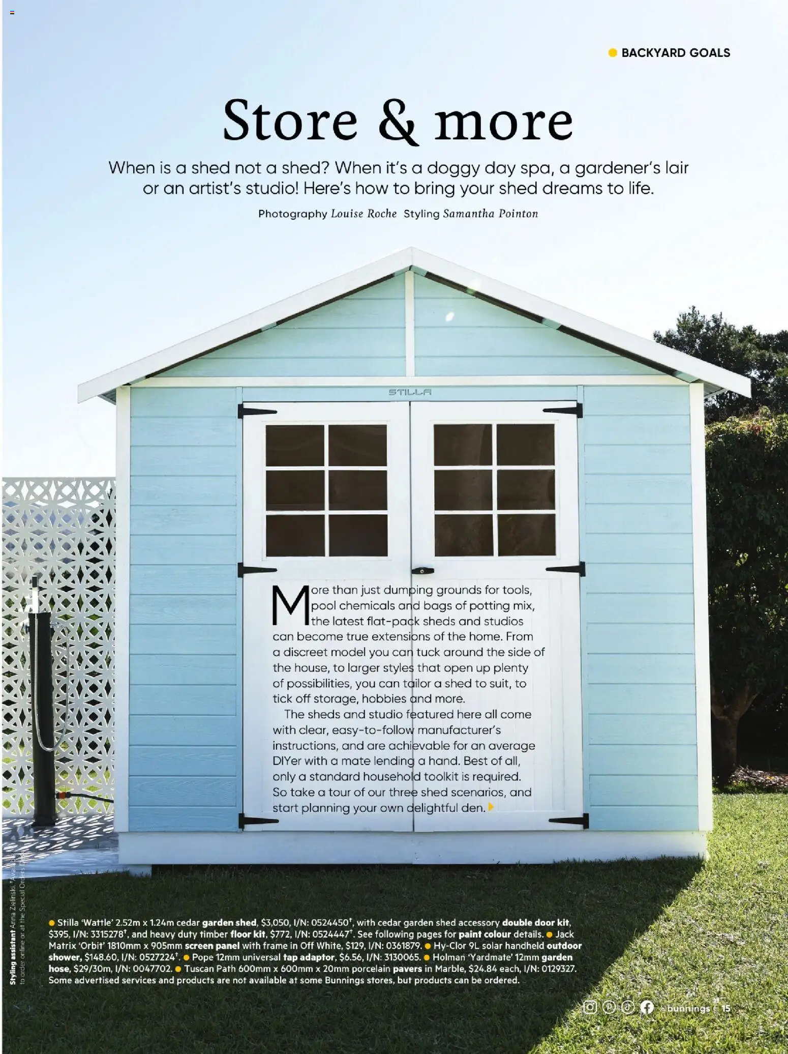 Bunnings Warehouse catalogue - valid from 01.01.2026 | Page: 15 | Products: Door, Household, Tap, Screen