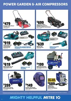 Mitre 10 catalogue - valid from 13.08.2025 | Page: 24 | Products: Lawn mower, Saw, Chainsaw, Mower