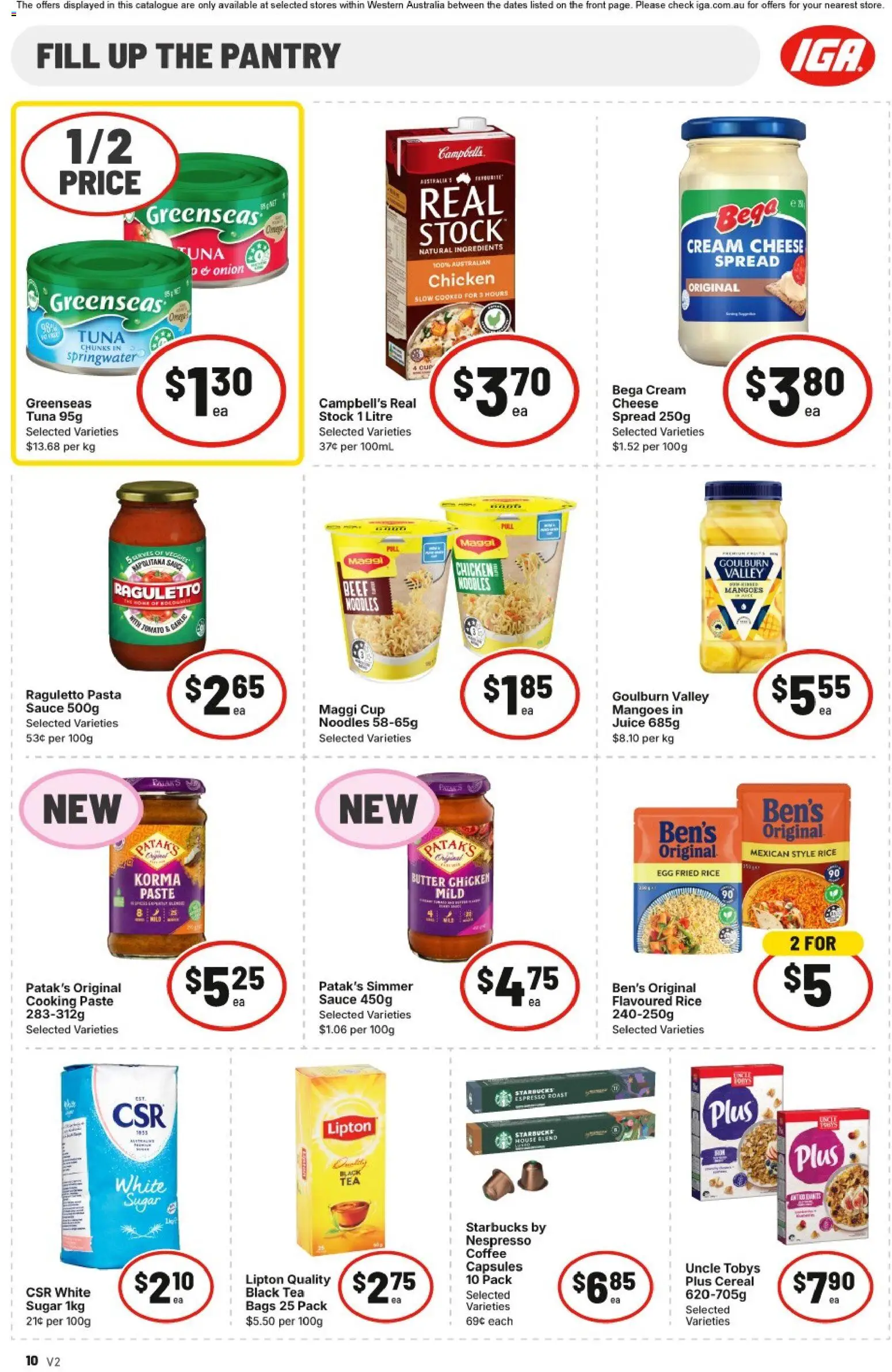 IGA catalogue - valid from 07.01.2026 | Page: 10 | Products: Donuts, Ham, Muffins, Bakery