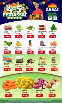 Assaí Atacadista Folheto - válido de 25.06.2025 | Página: 1 | Produtos: Goiaba, Tapioca, Kiwi, Bandeja