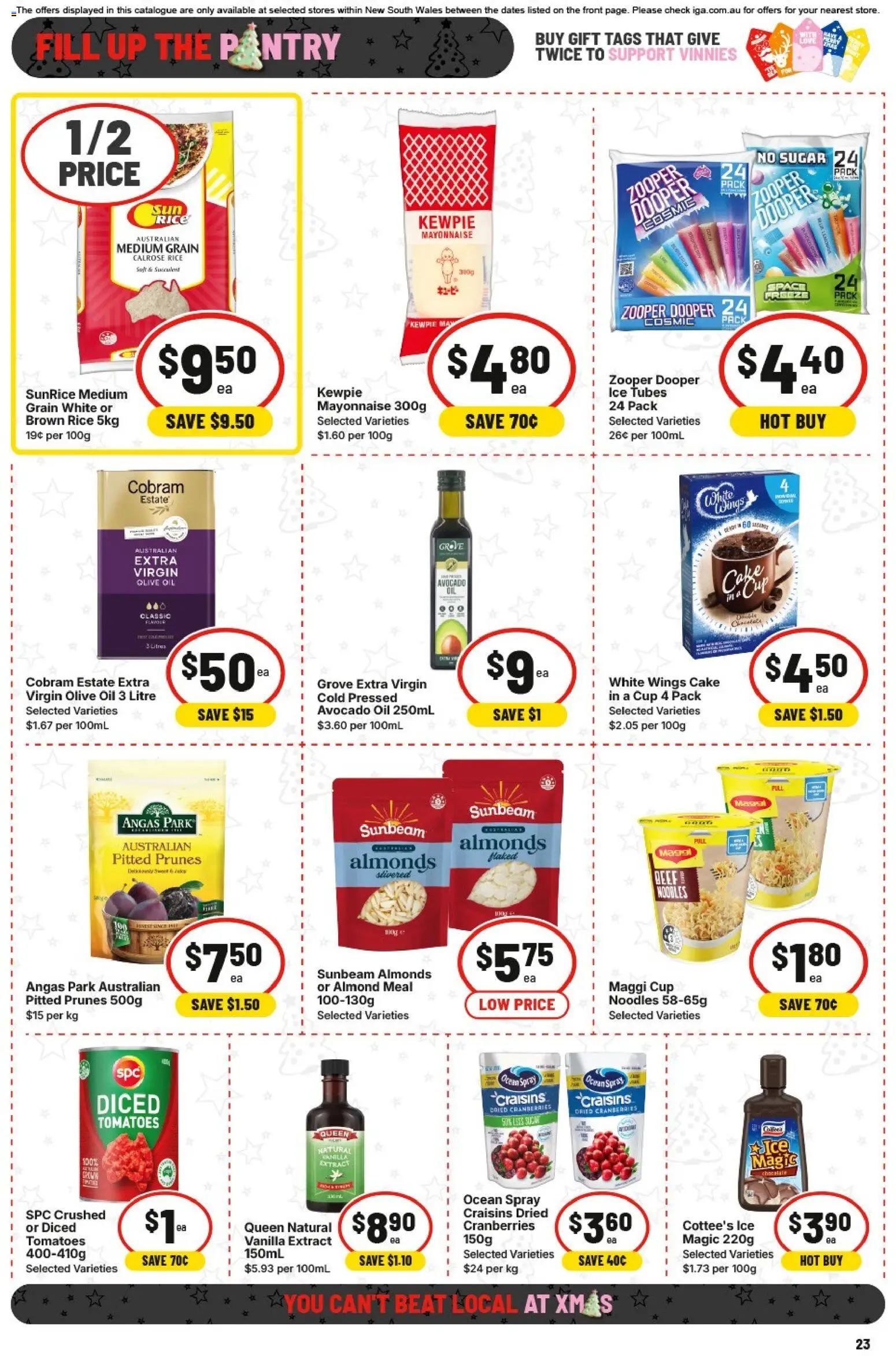 IGA catalogue - valid from 26.11.2025 | Page: 22 | Products: Noodles, Beef, Olive oil, Avocado