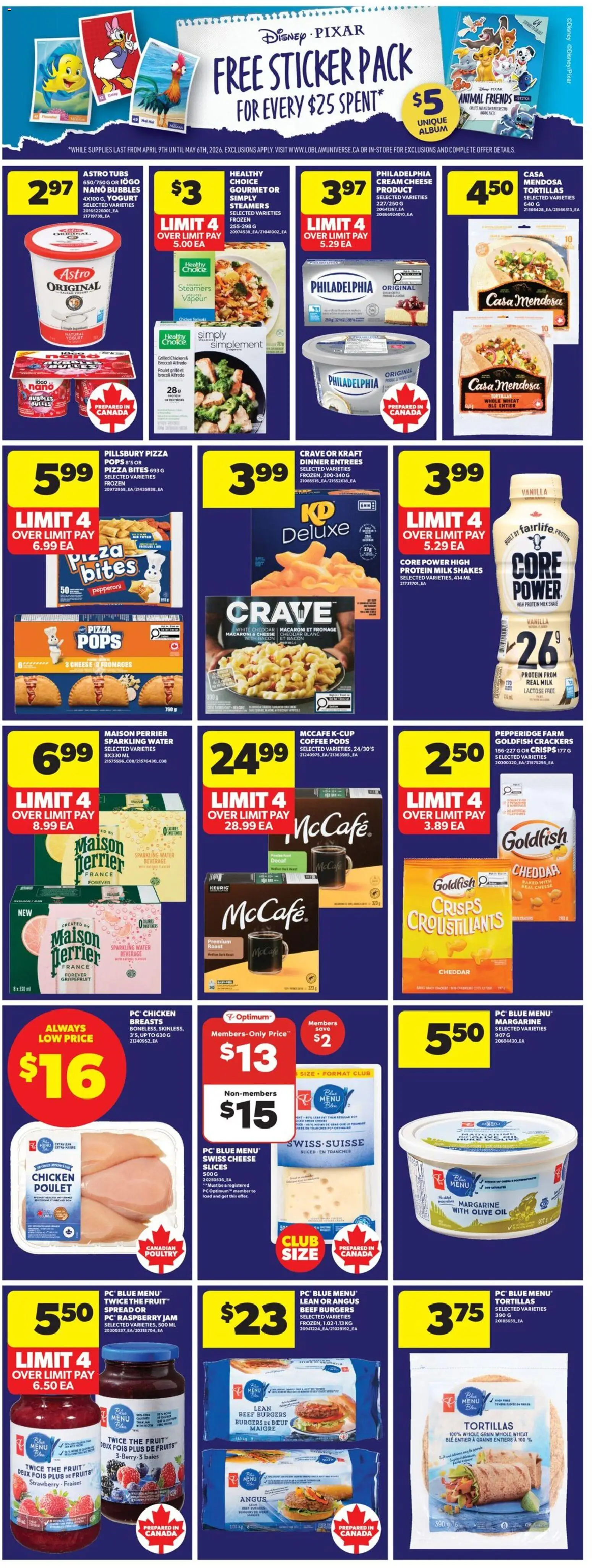 Real Canadian Superstore flyer valid from 23.04.2026 | Page: 9 | Products: Beef, Cream, Cheese, Pizza