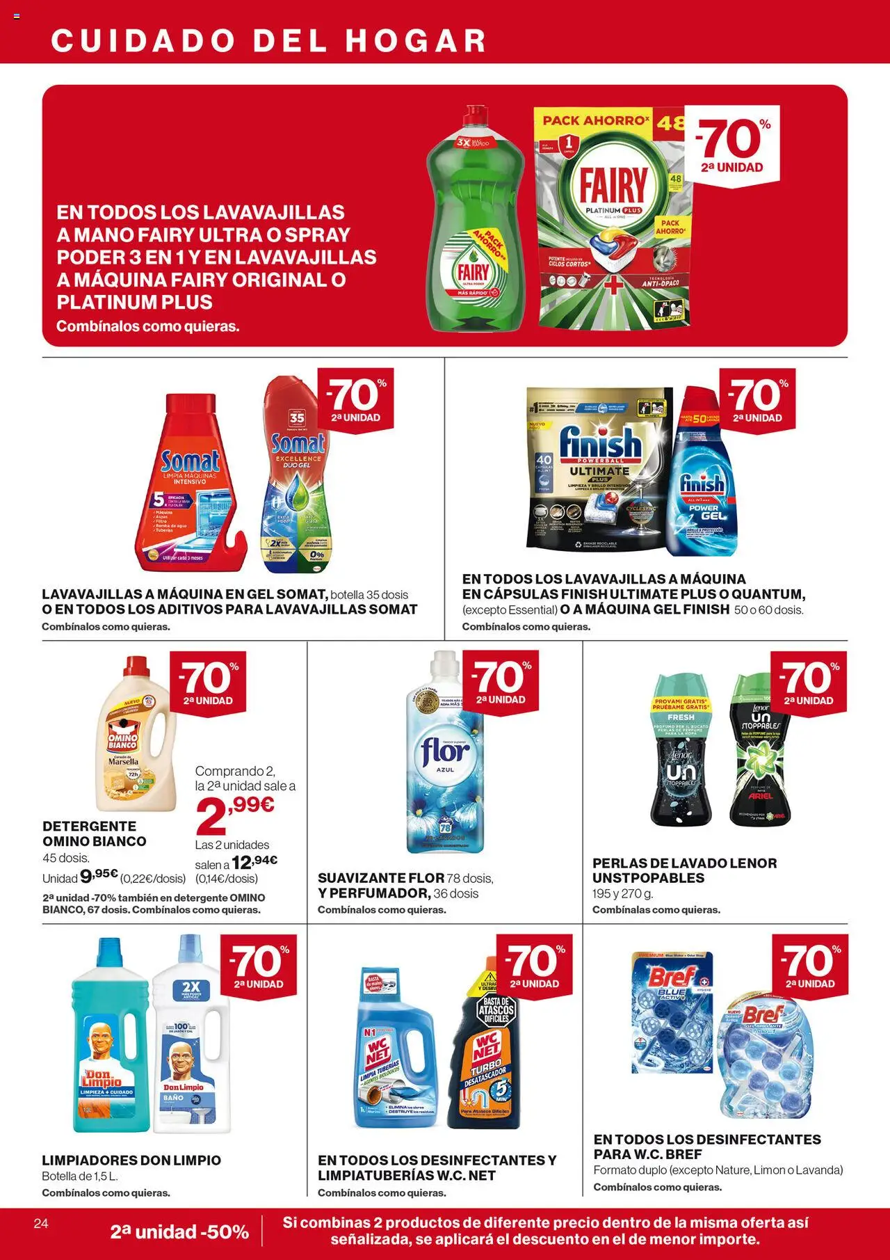 Nuevas ofertas de El Corte Inglés válidas en toda la República Mexicana desde el 31.07.2025. ¡Encuentra las mejores ofertas en El Corte Inglés - Catálogo Nuestros Mejores Precios! | Página: 28 | Productos: Detergente, Limón, Botella, Baño