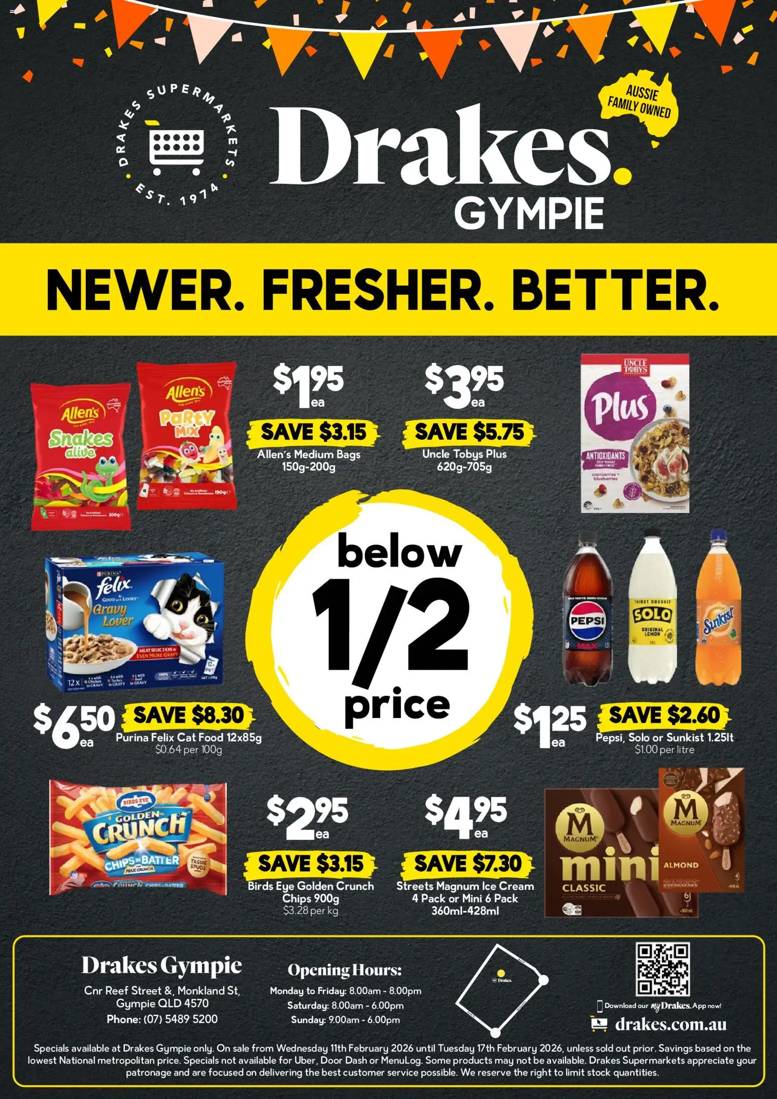 Drakes catalogue - valid from 11.02.2026 | Page: 4 | Products: Cream, Ice cream, Blueberries, Phone