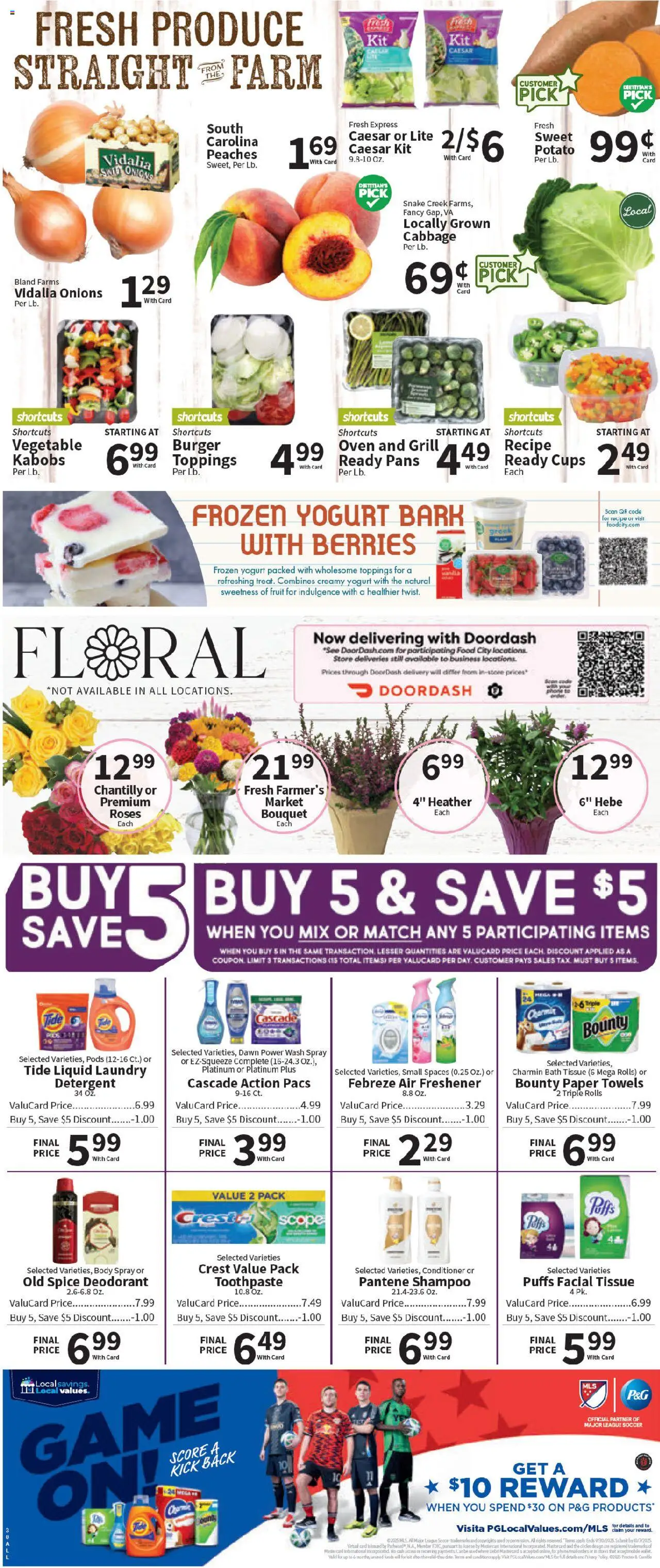 Food City Weekly Ad - valid from 20.08.2025 | Page: 5 | Products: Berries, Conditioner, Cabbage, Grill