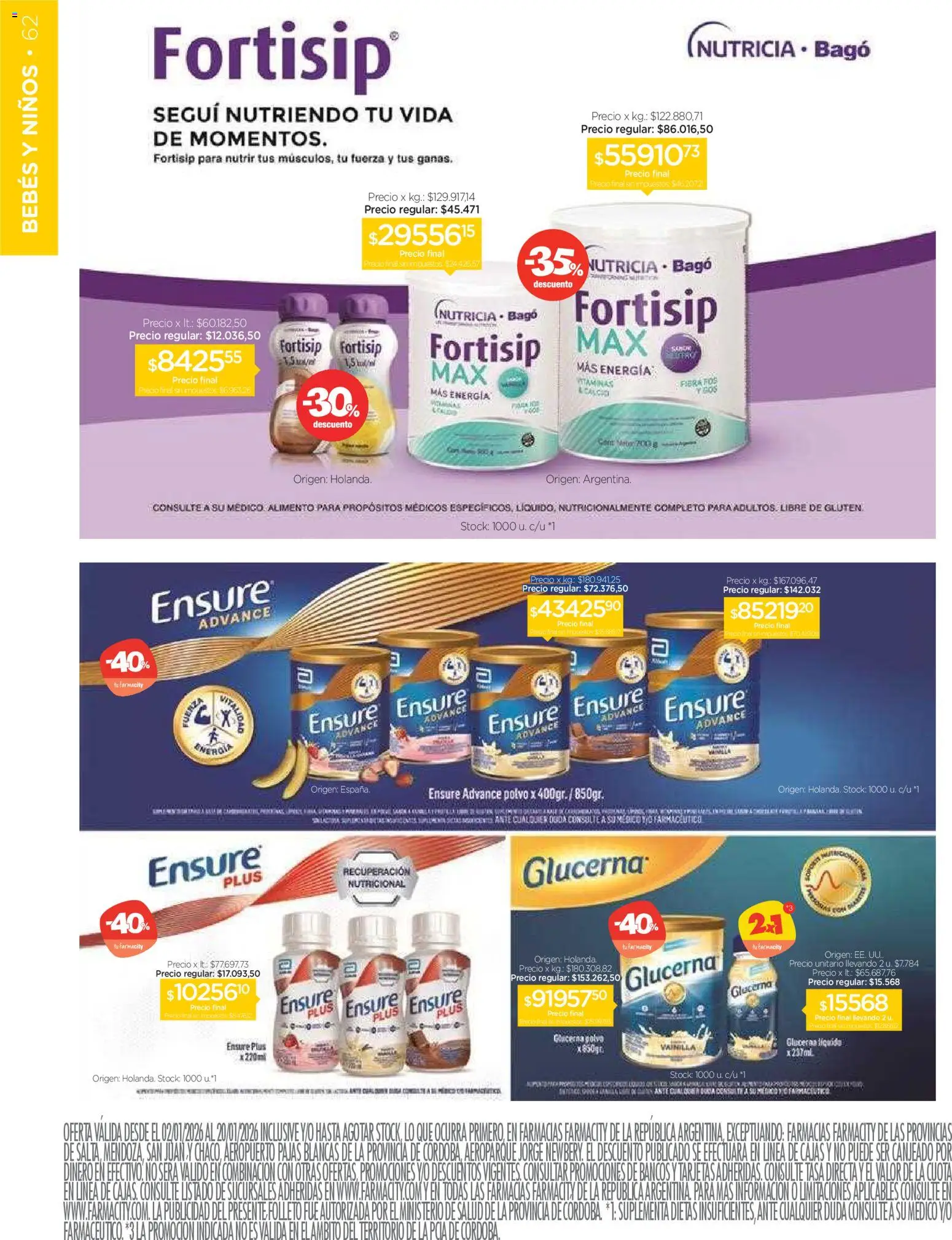 Farmacity catálogo │ válido desde el 02.01.2026 | Página: 62 | Productos: Caja, Polvo