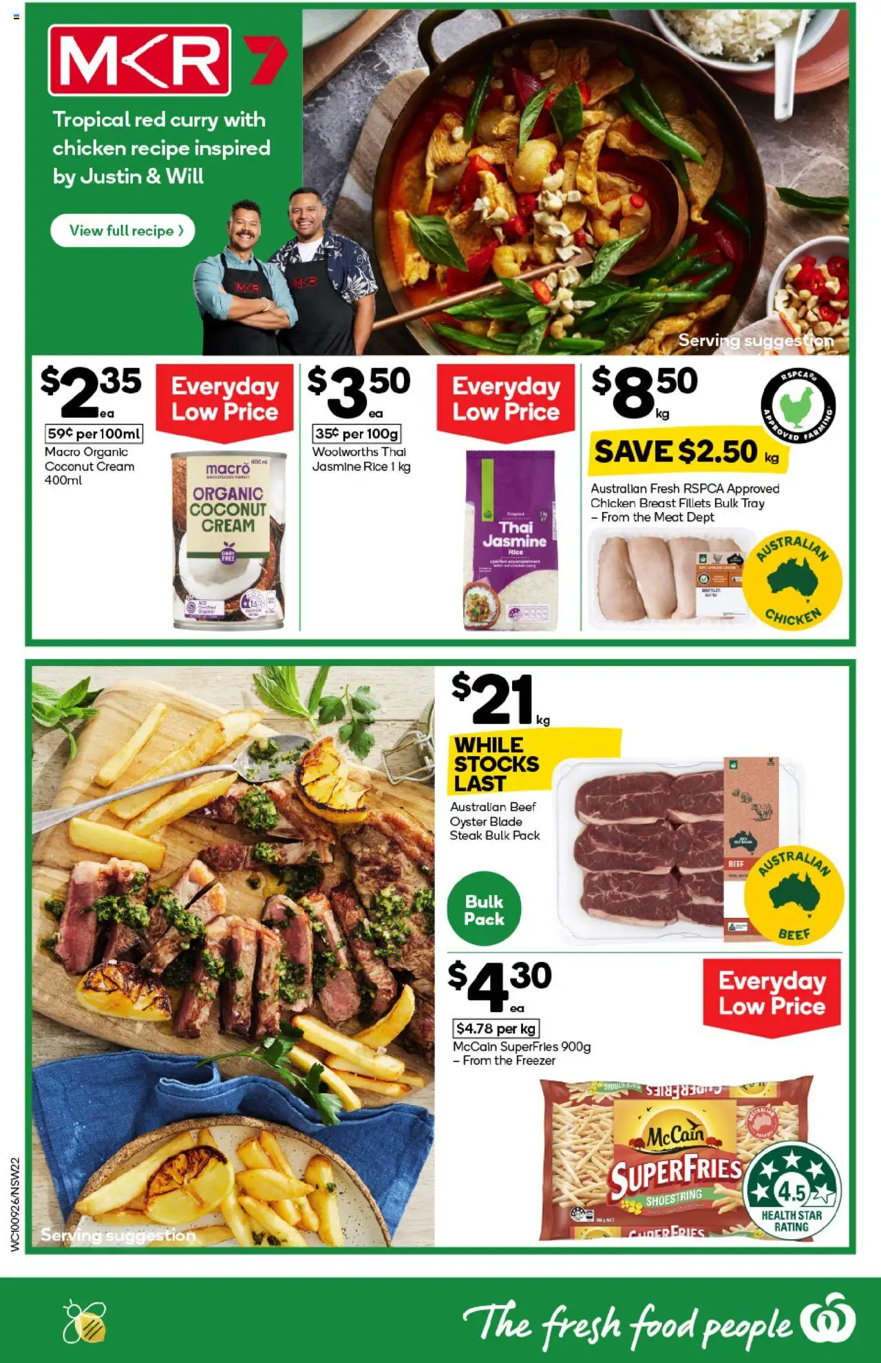 Woolworths catalogue - valid from 10.09.2025 | Page: 20 | Products: Chicken, Meat, Cream, Freezer