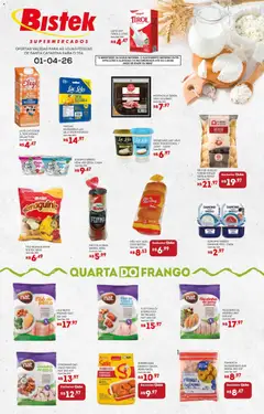 Bistek Supermercados ofertas Quarta dos Frios - Pré-Visualização do folheto da loja Bistek Supermercados, válido de 01.04.2026