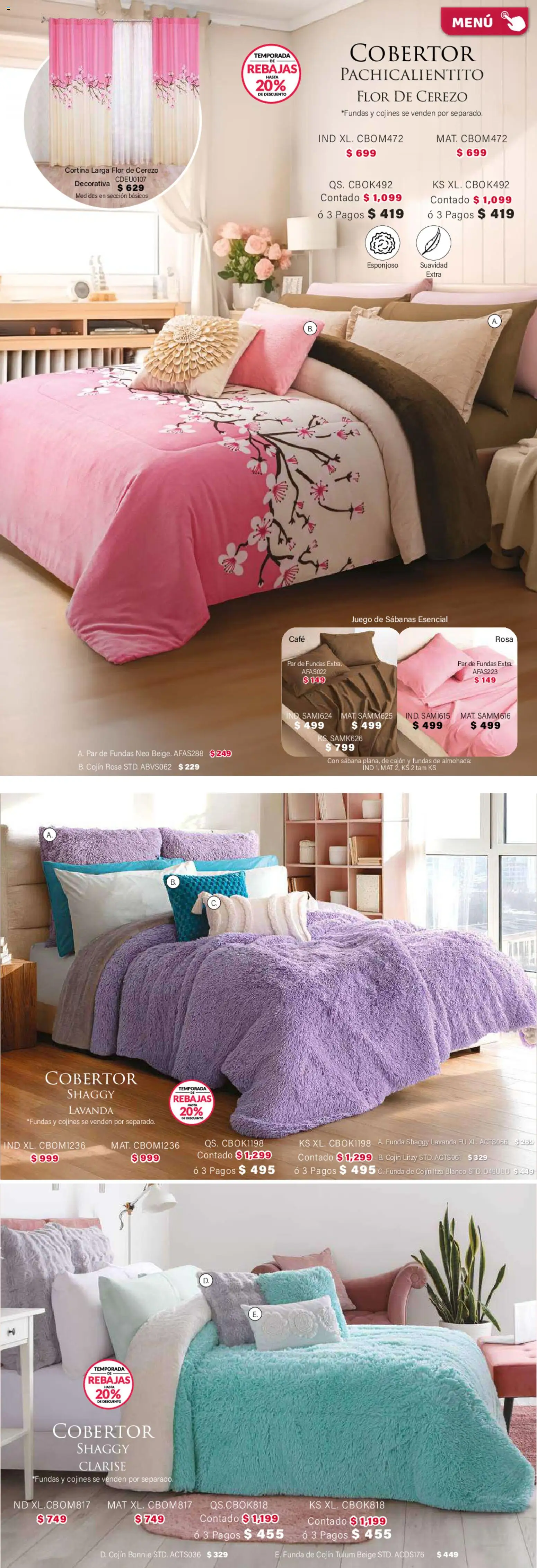 Nuevas ofertas de Colchas Concord válidas en toda la República Mexicana desde el 01.02.2026. ¡Encuentra las mejores ofertas en Colchas Concord catálogo! | Página: 175 | Productos: Juego, Funda, Almohada, Sabanas