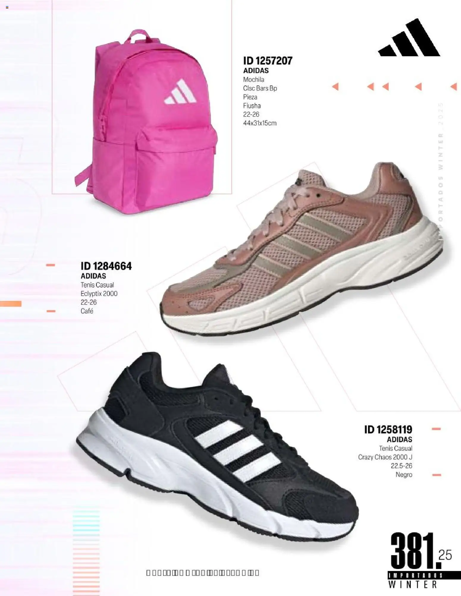 Nuevas ofertas de Price Shoes válidas en toda la República Mexicana desde el 11.11.2025. ¡Encuentra las mejores ofertas en Price Shoes catálogo Importados Winter 2025  ! | Página: 381 | Productos: Tenis, Mochila, Café