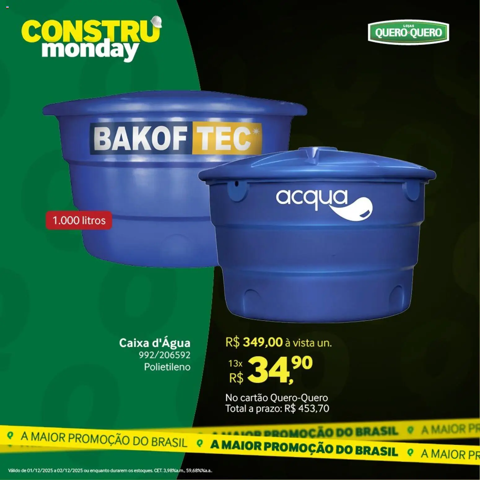 Lojas Quero-Quero Folheto - válido de 01.12.2025 | Página: 41 | Produtos: Caixa d'água, Caixa