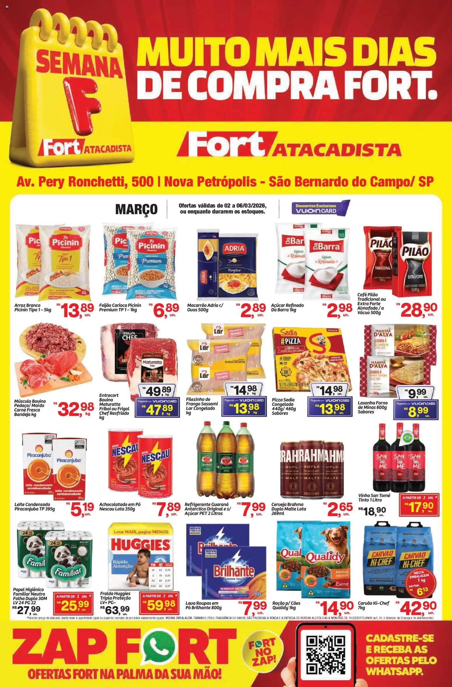 Fort Atacadista Folheto - válido de 02.03.2026 | Página: 1 | Produtos: Fragrância, Guaraná, Café pilão, Frango
