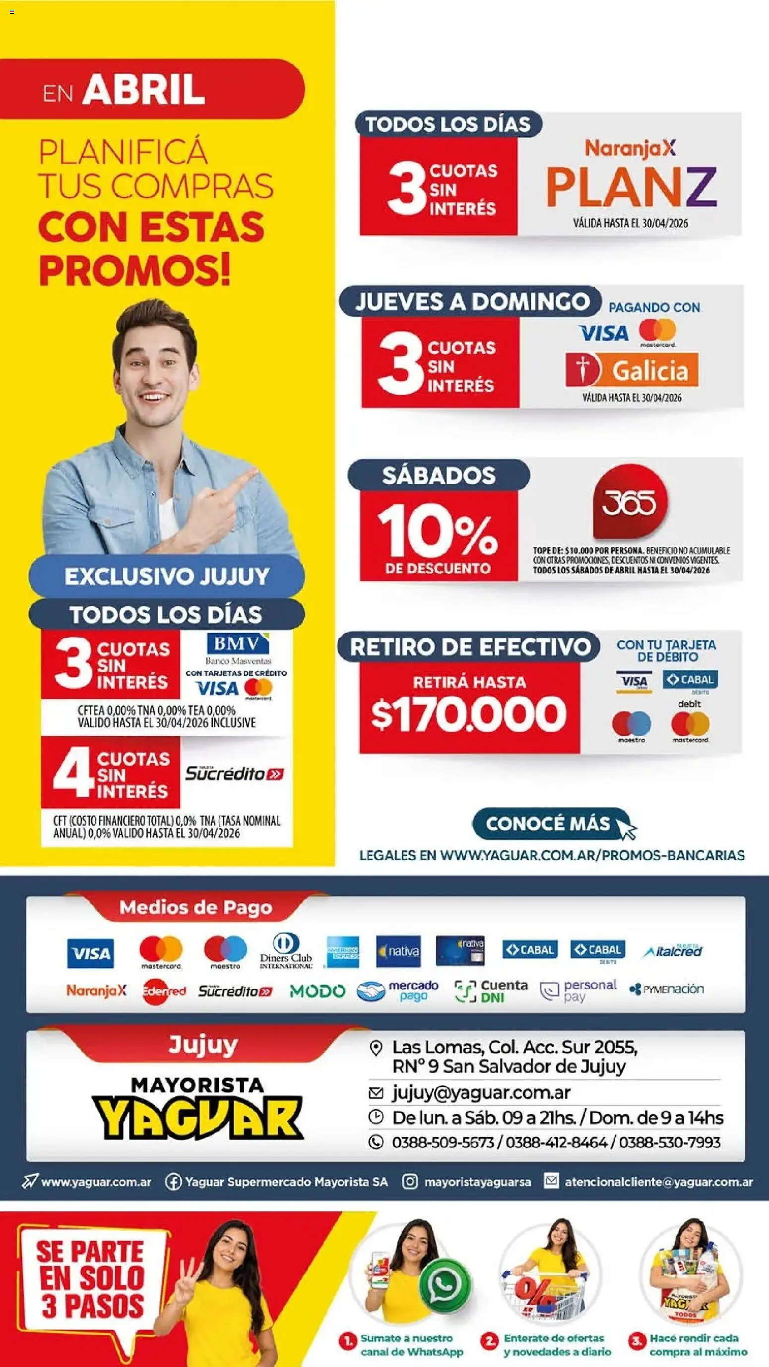 Yaguar - Oferta Semanal Jujuy │ válido desde el 13.04.2026 | Página: 19 | Productos: Banco