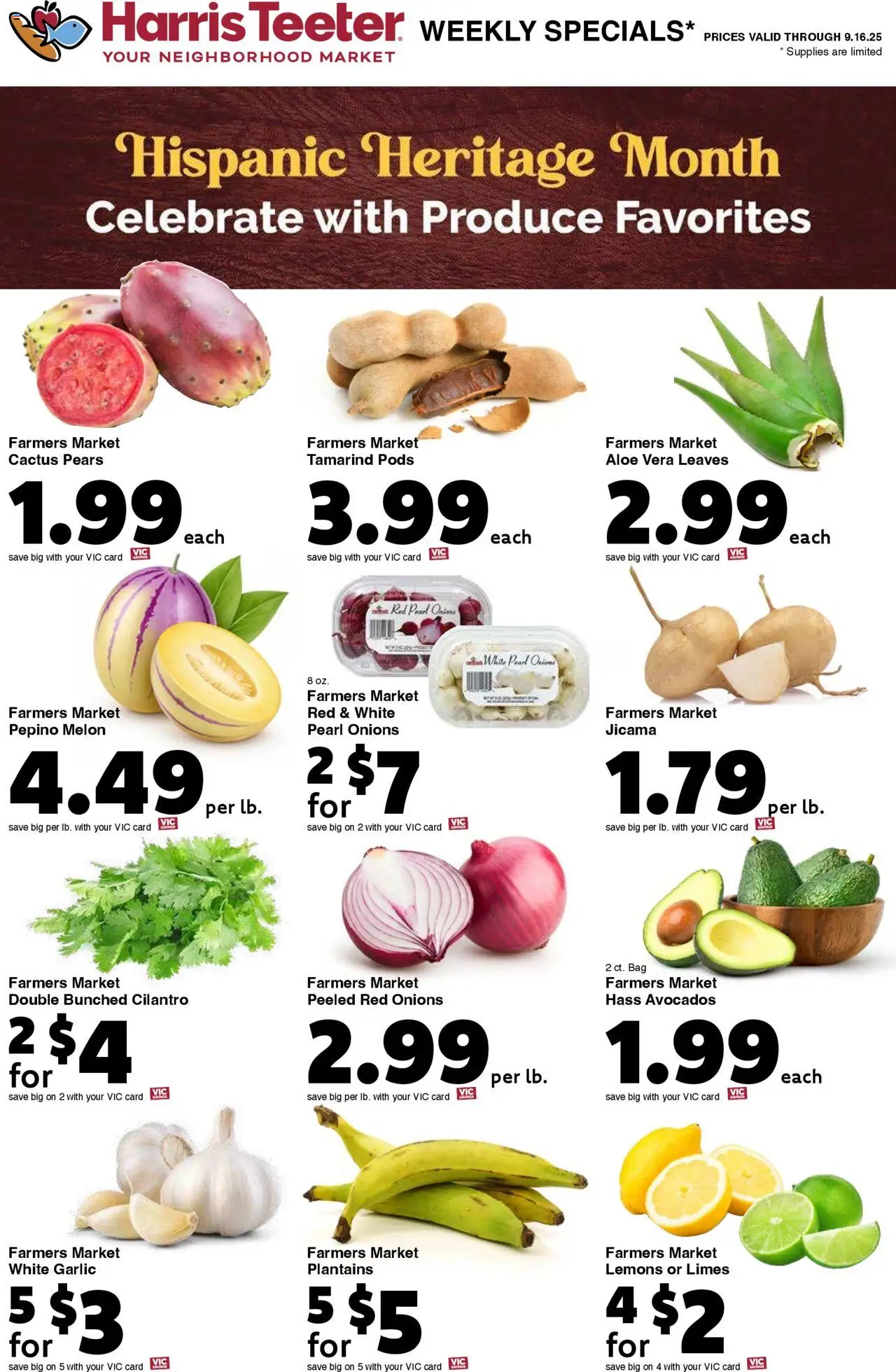 Harris Teeter Weekly Ad - valid from 10.09.2025 | Page: 14 | Products: Aloe Vera, Garlic, Onion, Bag