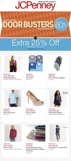 Preview of JCPenney weekly ads valid from 29.09.2025