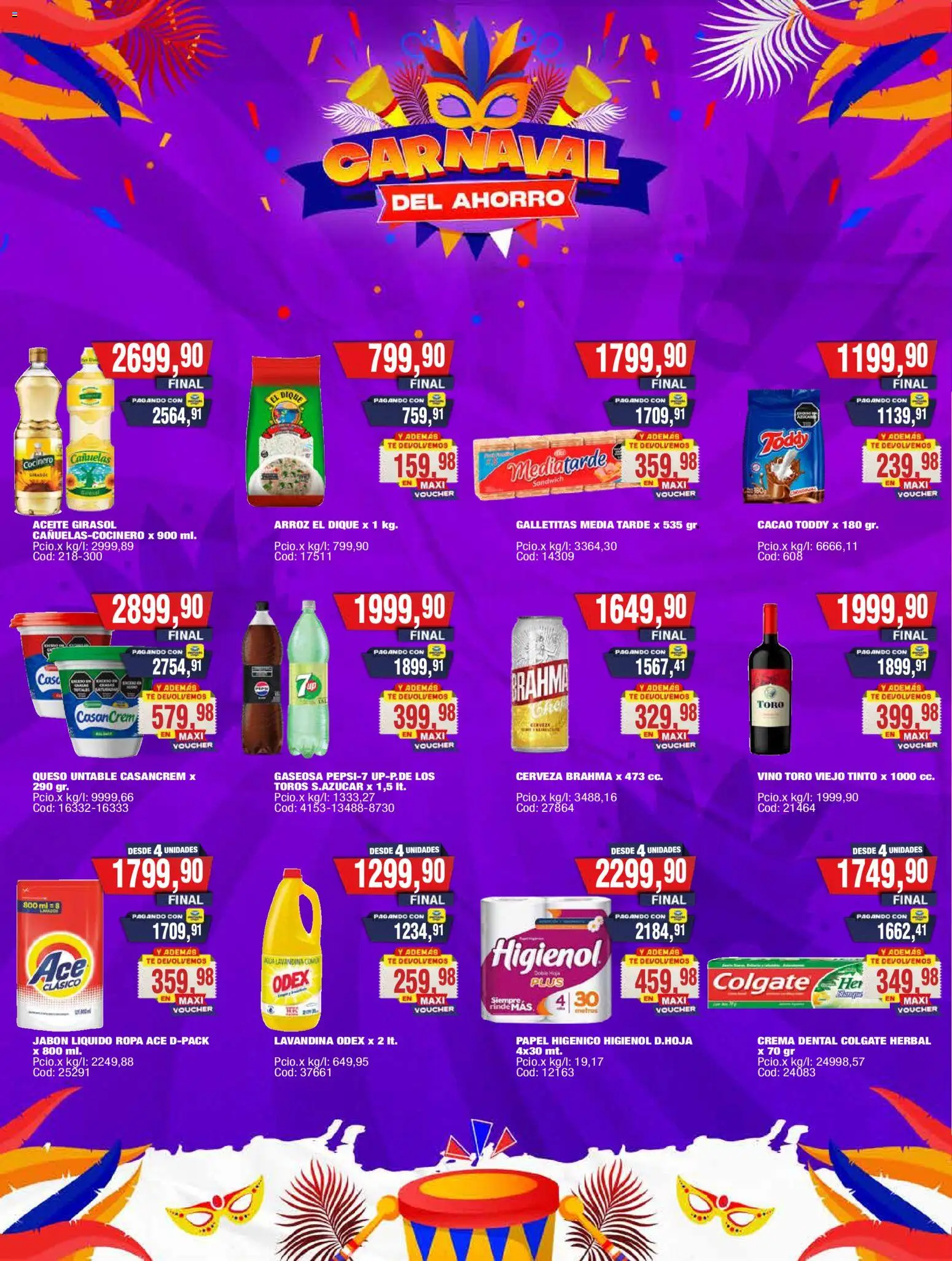 Maxiconsumo ofertas │ válido desde el 02.03.2026 | Página: 2 | Productos: Lavandina, Aceite, Queso, Té