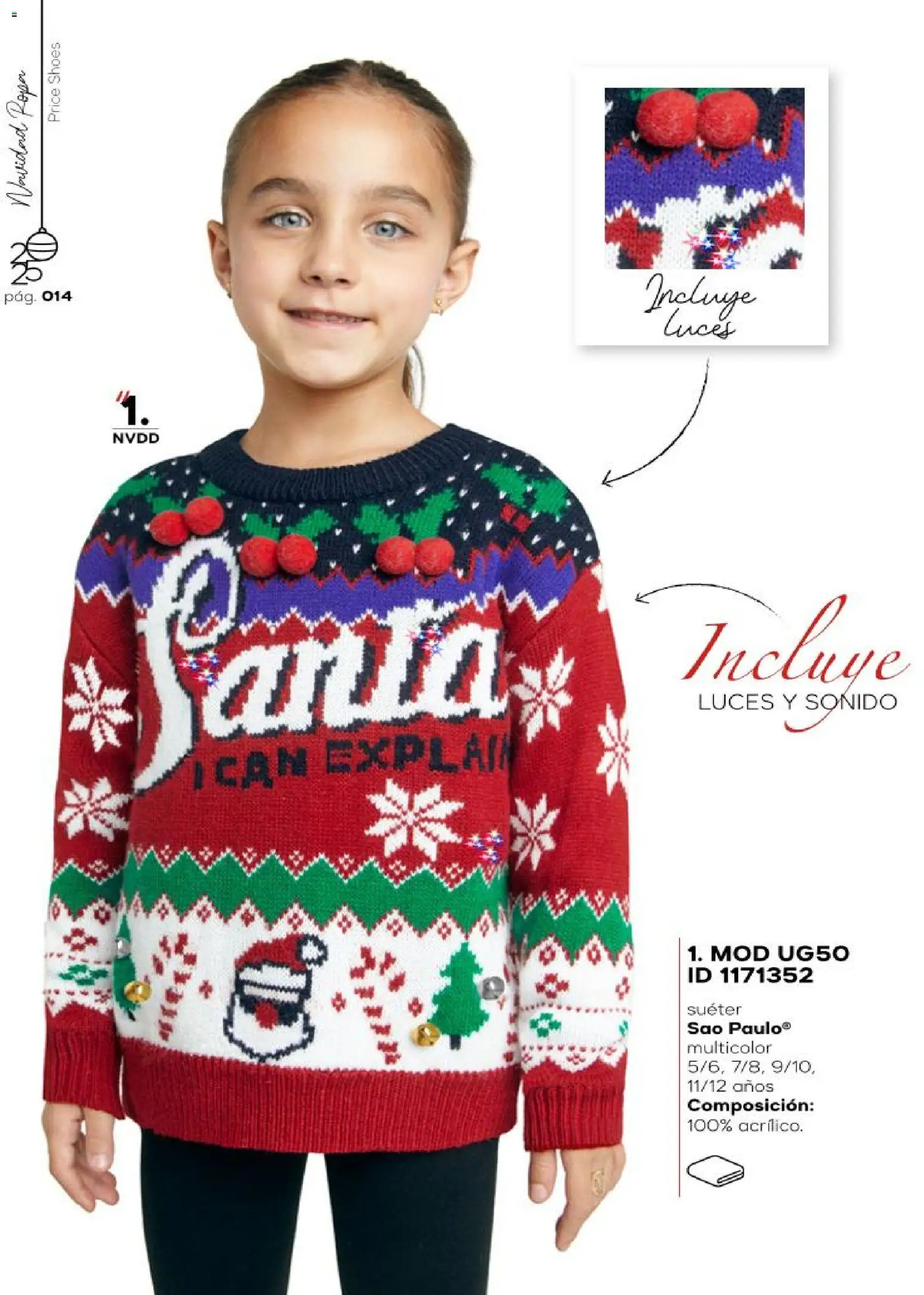 Nuevas ofertas de Price Shoes válidas en toda la República Mexicana desde el 16.11.2025. ¡Encuentra las mejores ofertas en Price Shoes catálogo Navidad Ropa! | Página: 14 | Productos: Suéter, Ropa