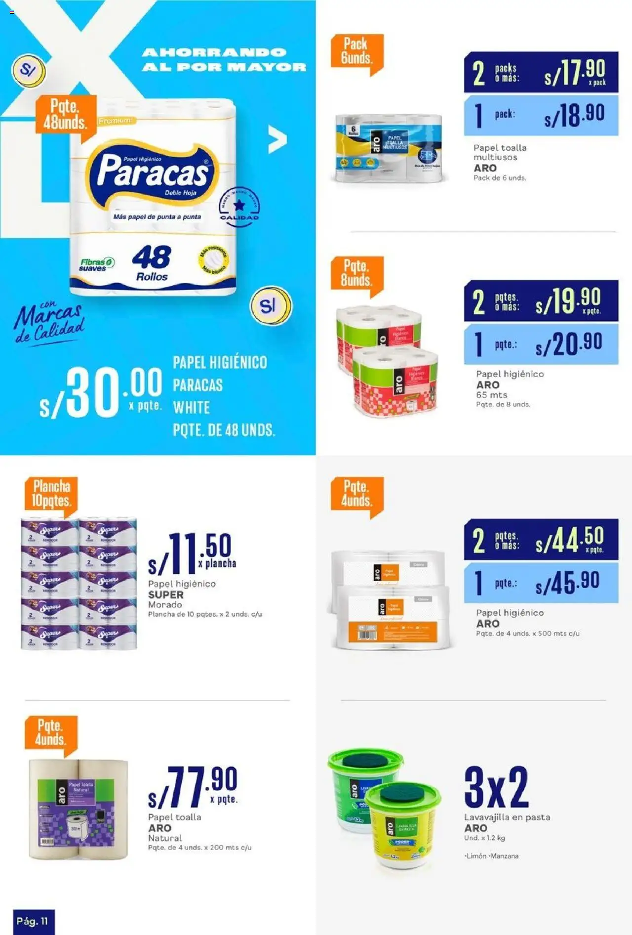 Catálogo Makro válido desde 11.09.2025 | Página: 11 | Productos: Toalla, Pasta