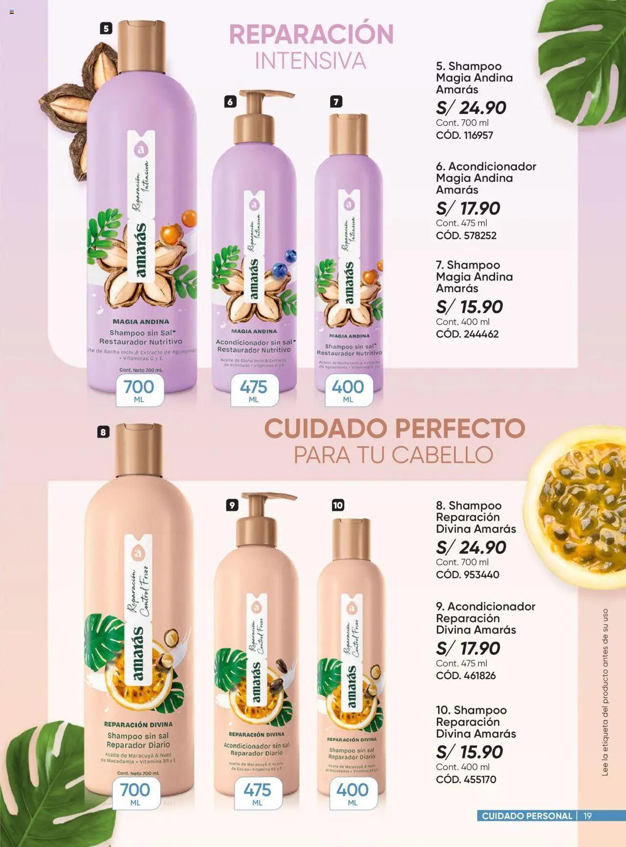 Catálogo Azzorti válido desde 29.09.2025 | Página: 19 | Productos: Shampoo, Acondicionador, Aceite