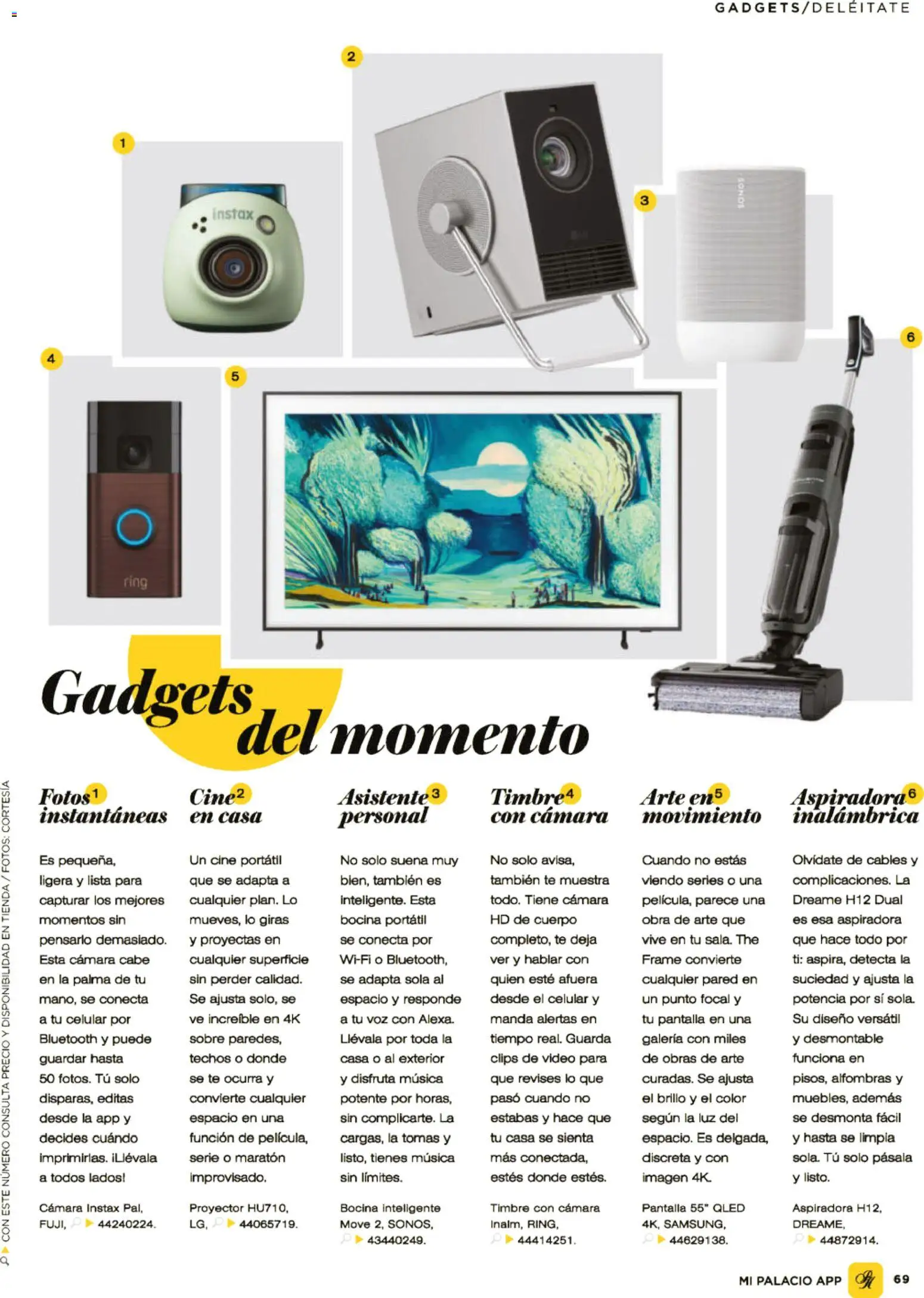 Nuevas ofertas de Palacio De Hierro válidas en toda la República Mexicana desde el 02.02.2026. ¡Encuentra las mejores ofertas en Palacio De Hierro catálogo! | Página: 71 | Productos: Timbre, Cámara, Aspiradora, Té