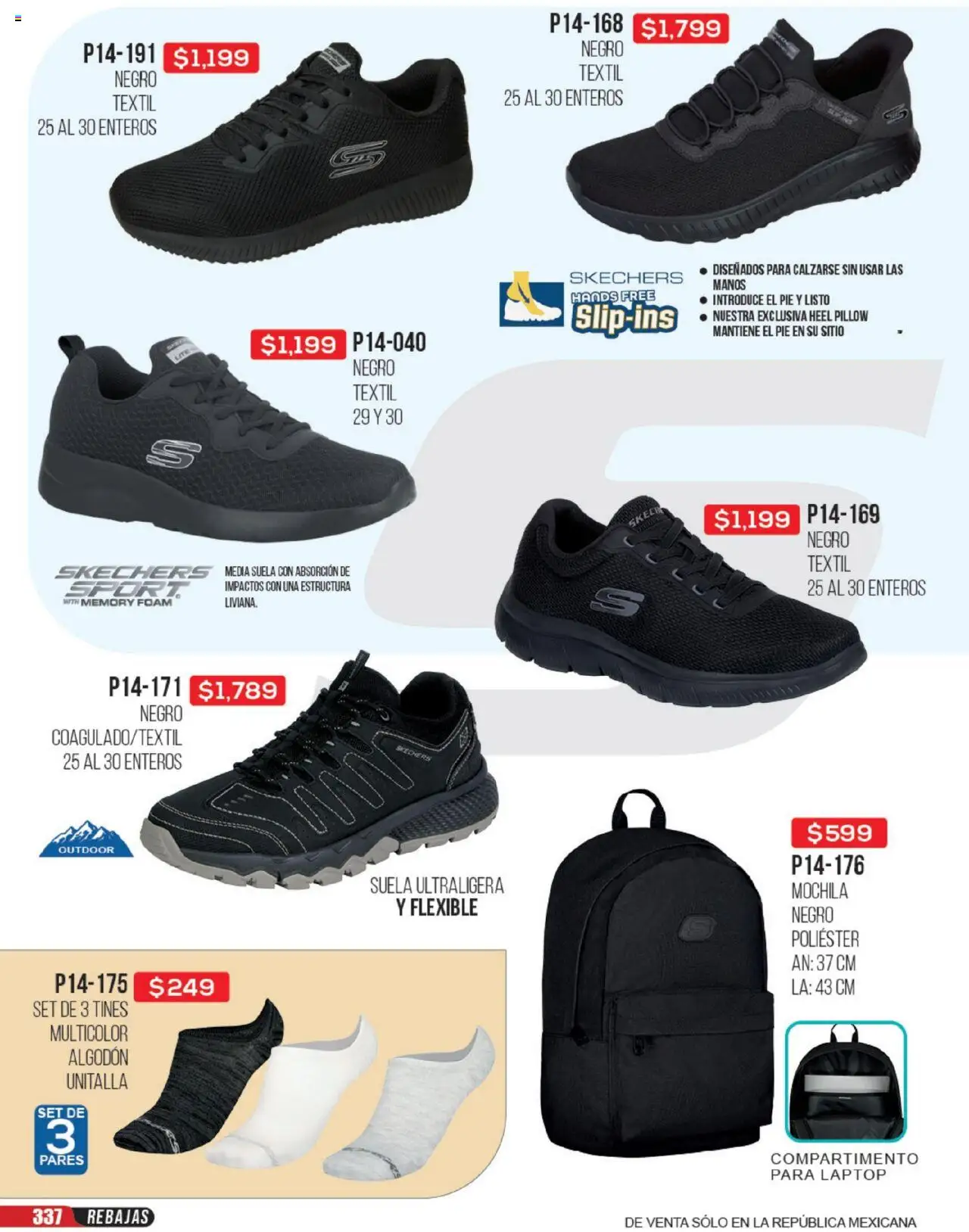 Nuevas ofertas de Cklass válidas en toda la República Mexicana desde el 23.06.2025. ¡Encuentra las mejores ofertas en Cklass catálogo Rebajas Sobre Calzado! | Página: 338 | Productos: Mochila, Algodón, Flexible