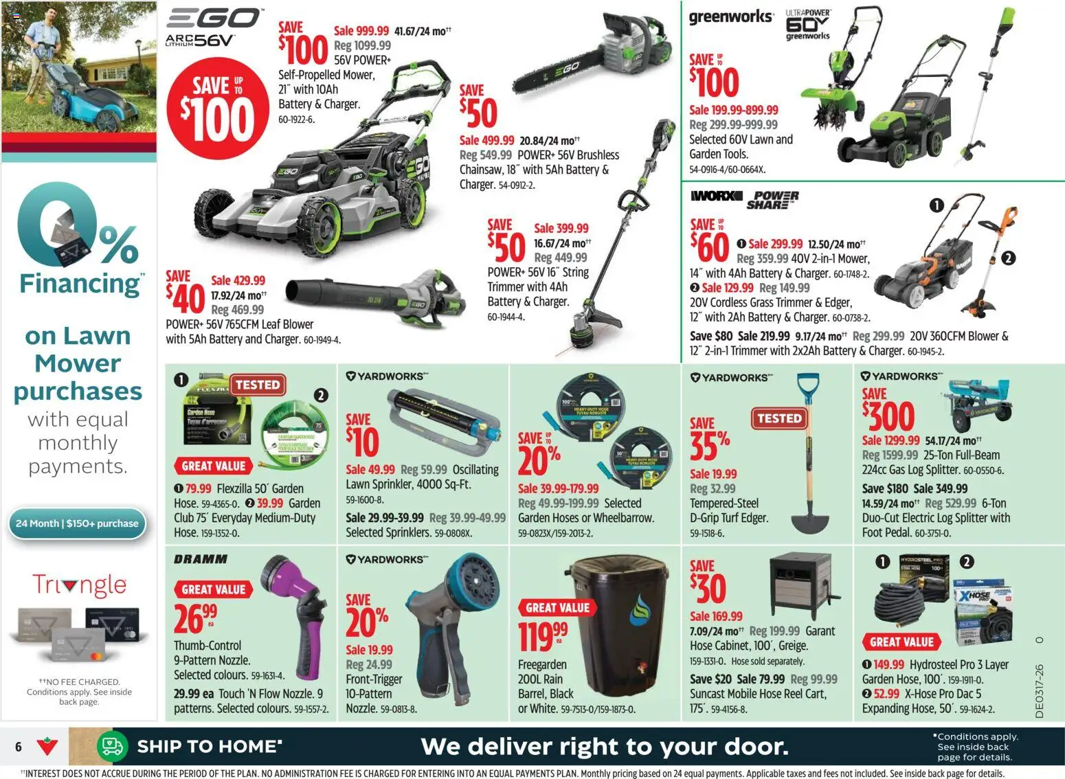 Canadian Tire flyer valid from 23.04.2026 | Page: 6 | Products: Mower, Battery