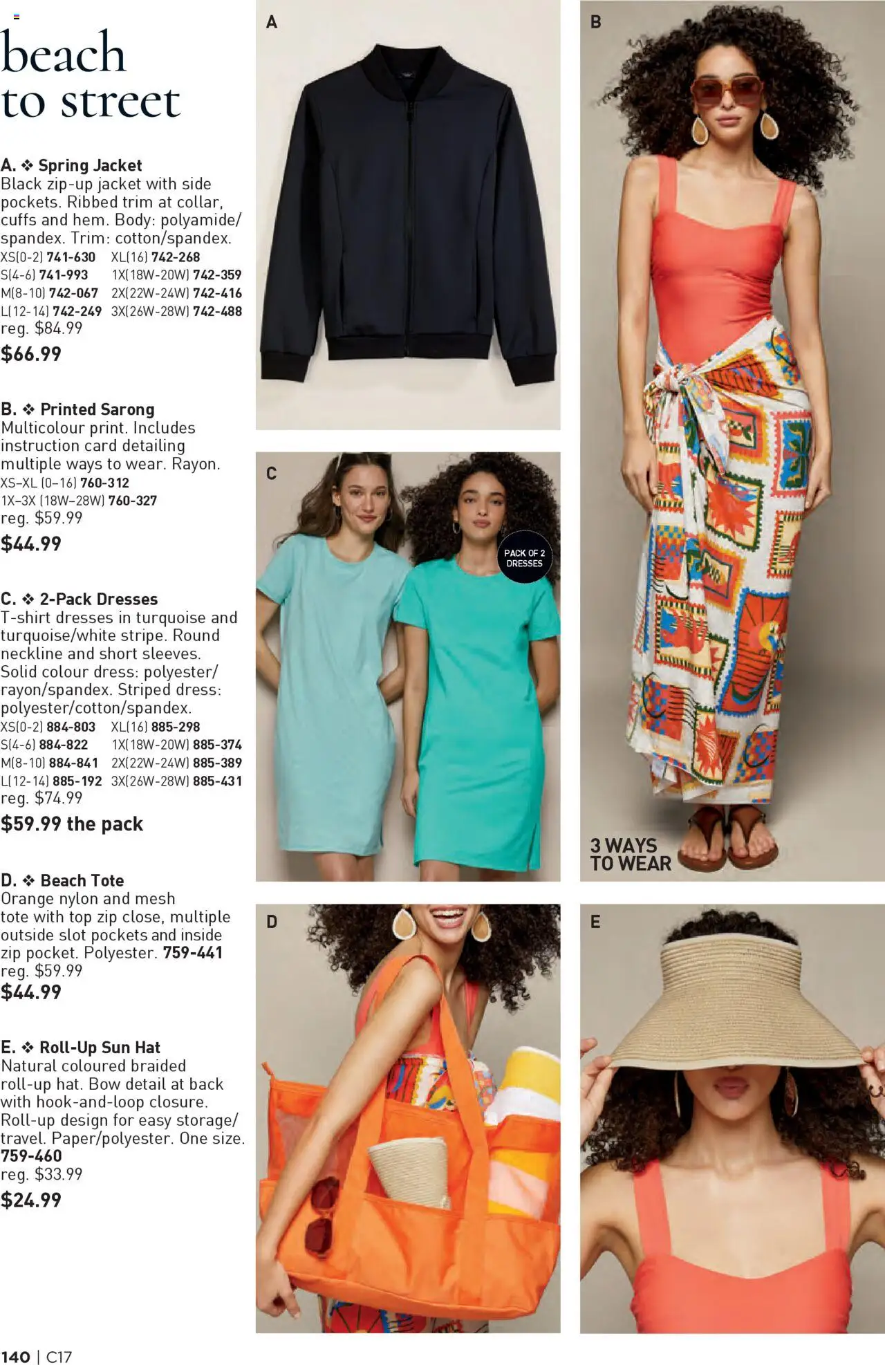 Avon flyer valid from 14.08.2025 | Page: 140 | Products: Hat, Dress, Tshirt, Jacket