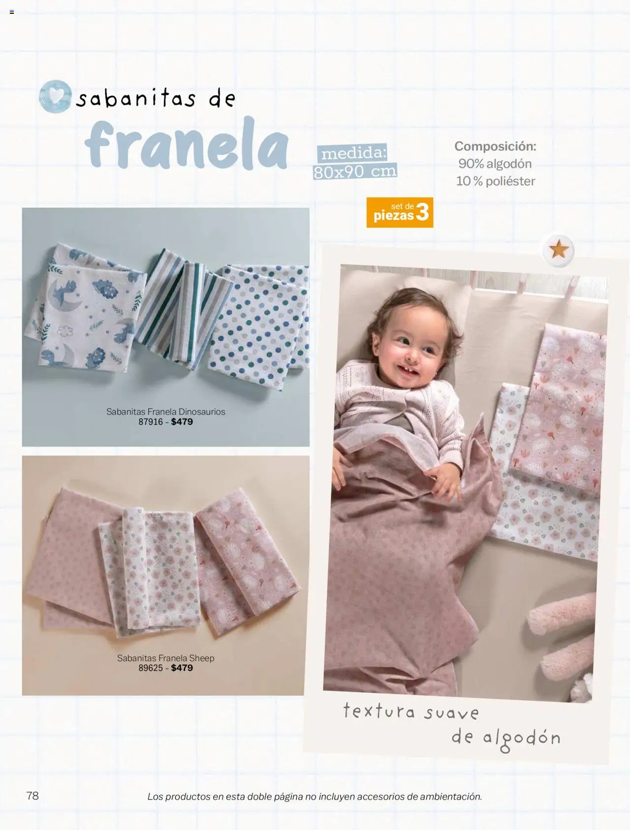 Nuevas ofertas de Vianney válidas en toda la República Mexicana desde el 15.08.2025. ¡Encuentra las mejores ofertas en Vianney - Catálogo Bebé! | Página: 80 | Productos: Algodón