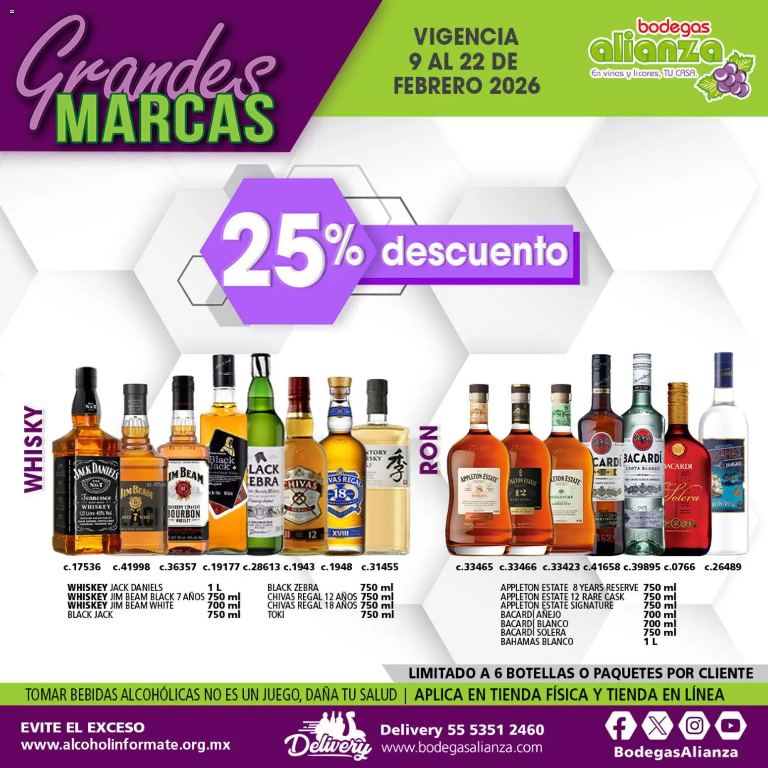 Nuevas ofertas de Bodegas Alianza válidas en toda la República Mexicana desde el 09.02.2026. ¡Encuentra las mejores ofertas en Bodegas Alianza catálogo Grandes Marcas! | Página: 5
