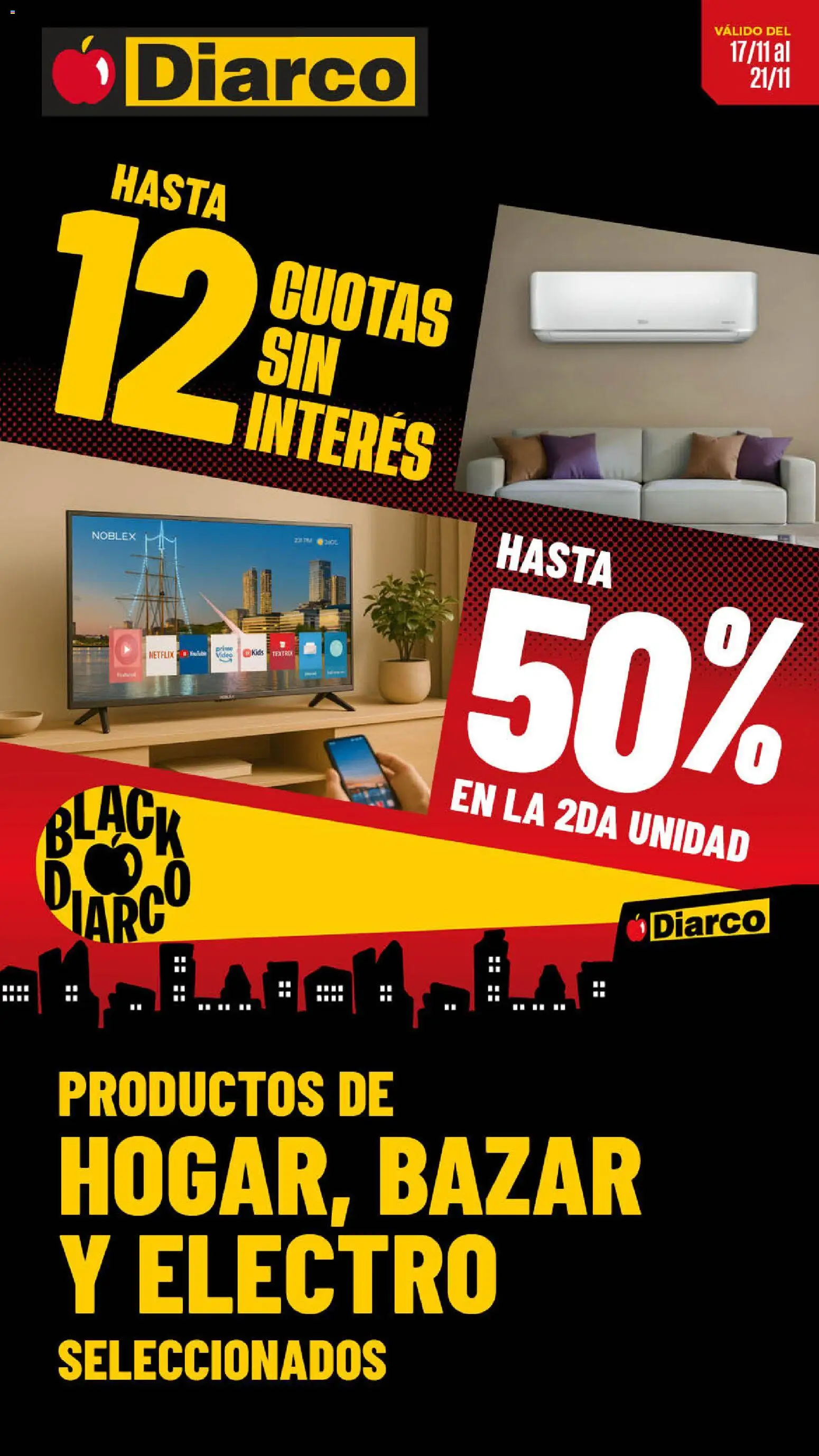 Diarco - Ofertas Hogar, Bazar Y Electro │ válido desde el 17.11.2025 | Página: 1 | Productos: Video