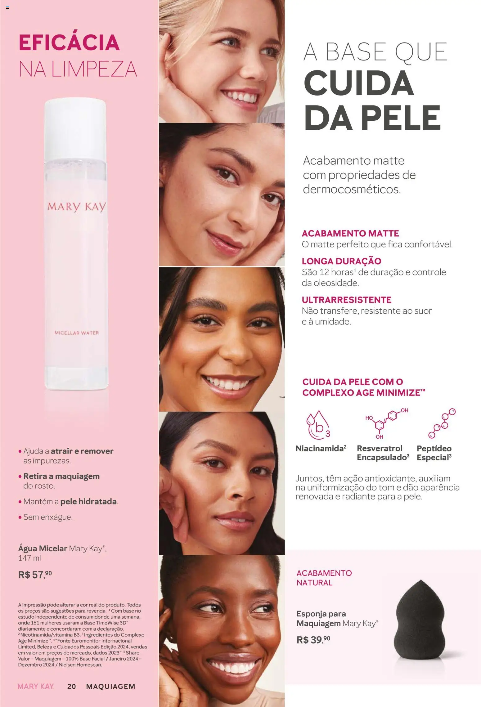 Mary Kay Folheto - válido de 01.01.2026 | Página: 20 | Produtos: Maquiagem, Esponja, Água micelar, Base