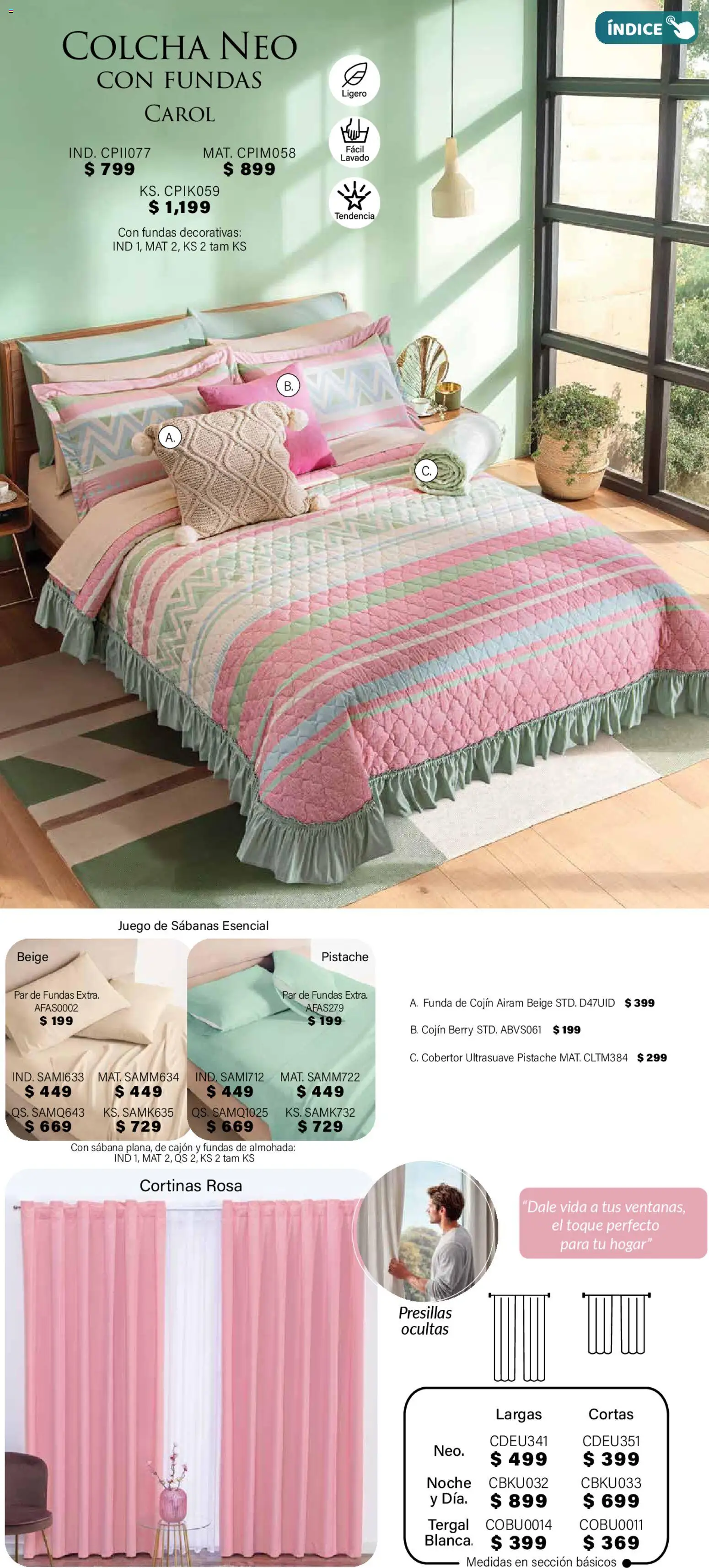 Nuevas ofertas de Colchas Concord válidas en toda la República Mexicana desde el 01.11.2025. ¡Encuentra las mejores ofertas en Colchas Concord Buen Fin! | Página: 86 | Productos: Cobertor, Juego, Funda, Sabanas