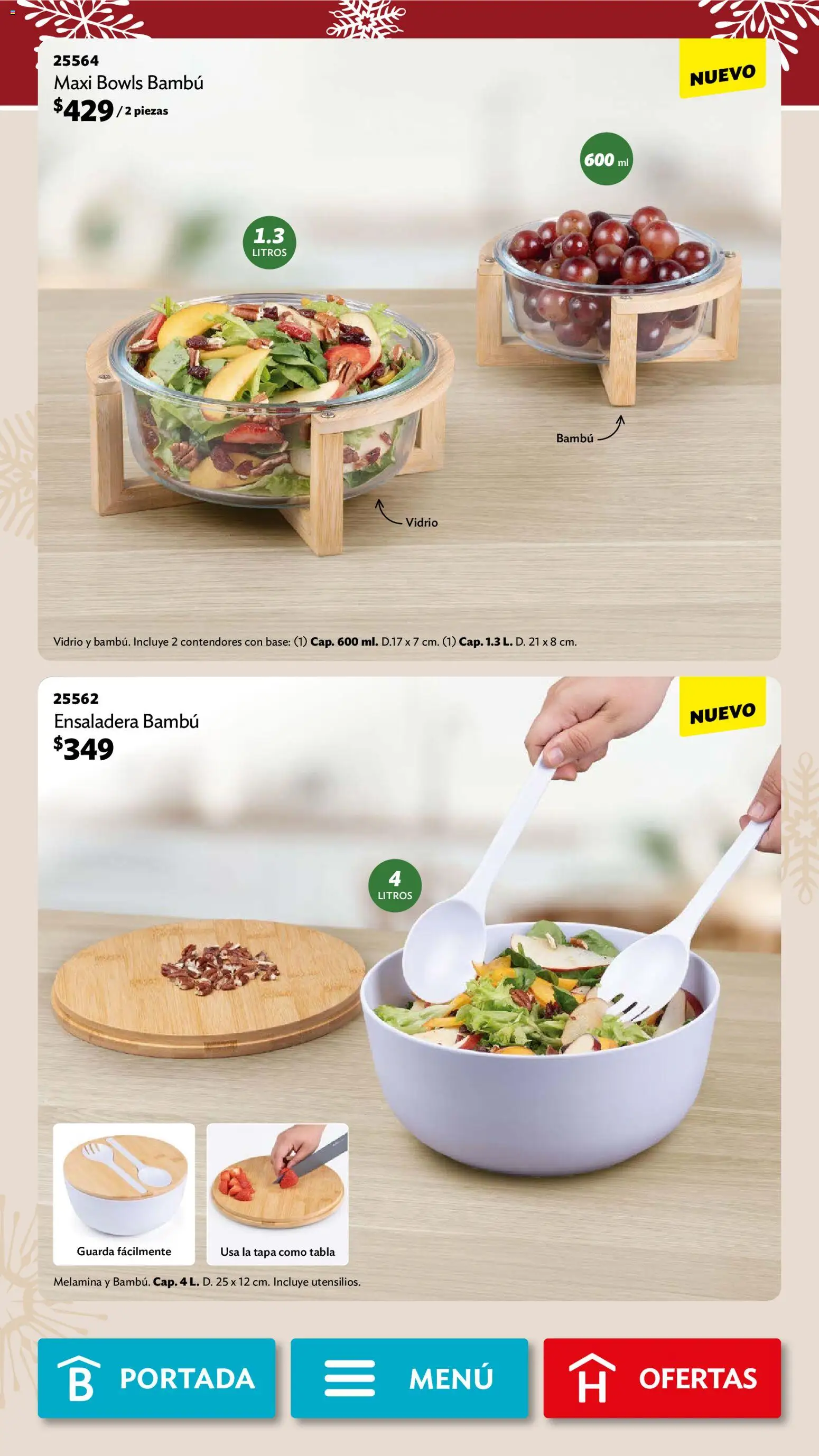 Nuevas ofertas de Betterware válidas en toda la República Mexicana desde el 01.12.2025. ¡Encuentra las mejores ofertas en Betterware campaña 12 2025! | Página: 33 | Productos: Ensaladera