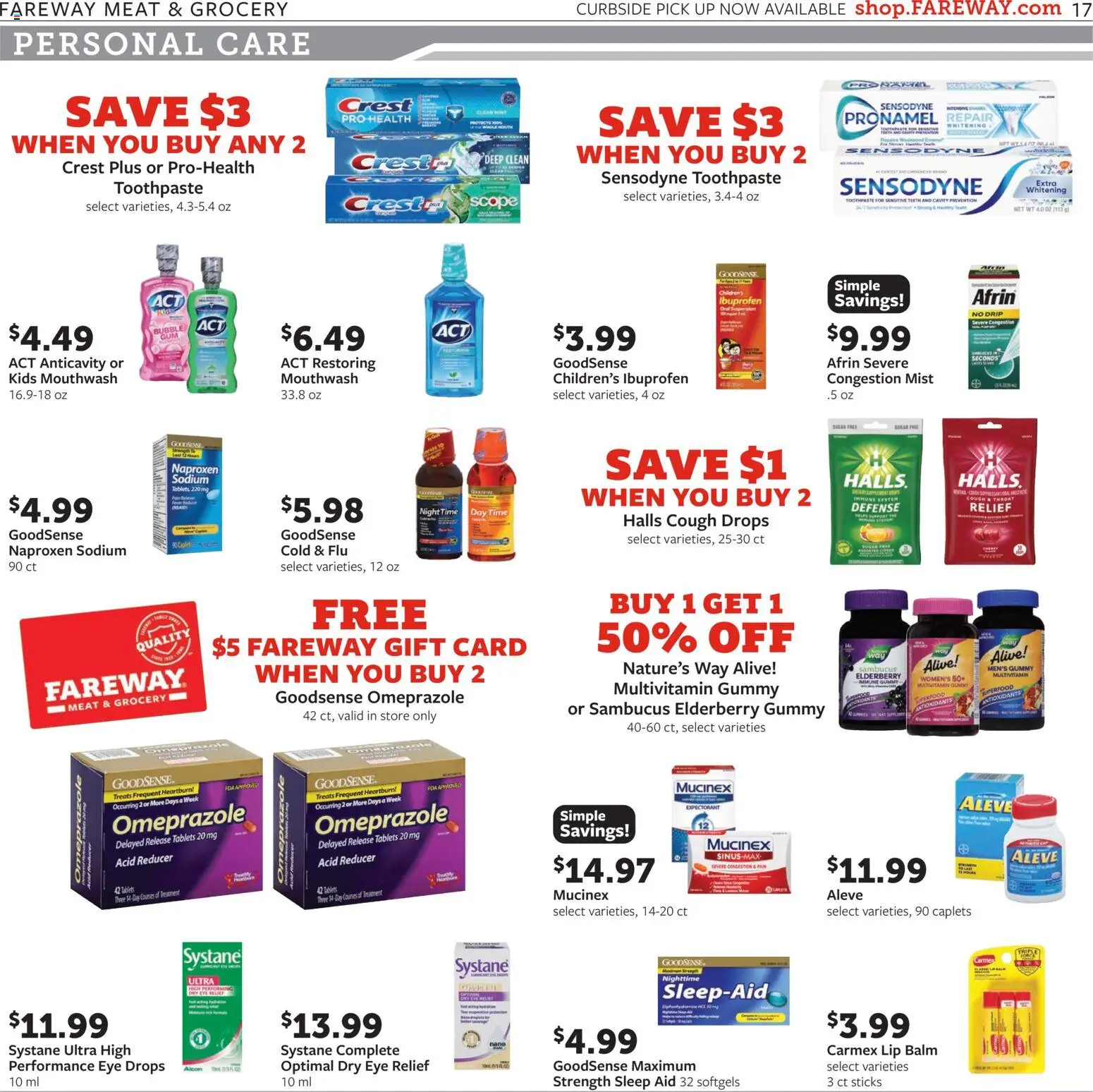Fareway - Weekly Ad - valid from 26.01.2026 | Page: 17 | Products: Multivitamin, Pan, Toothpaste, Mouthwash