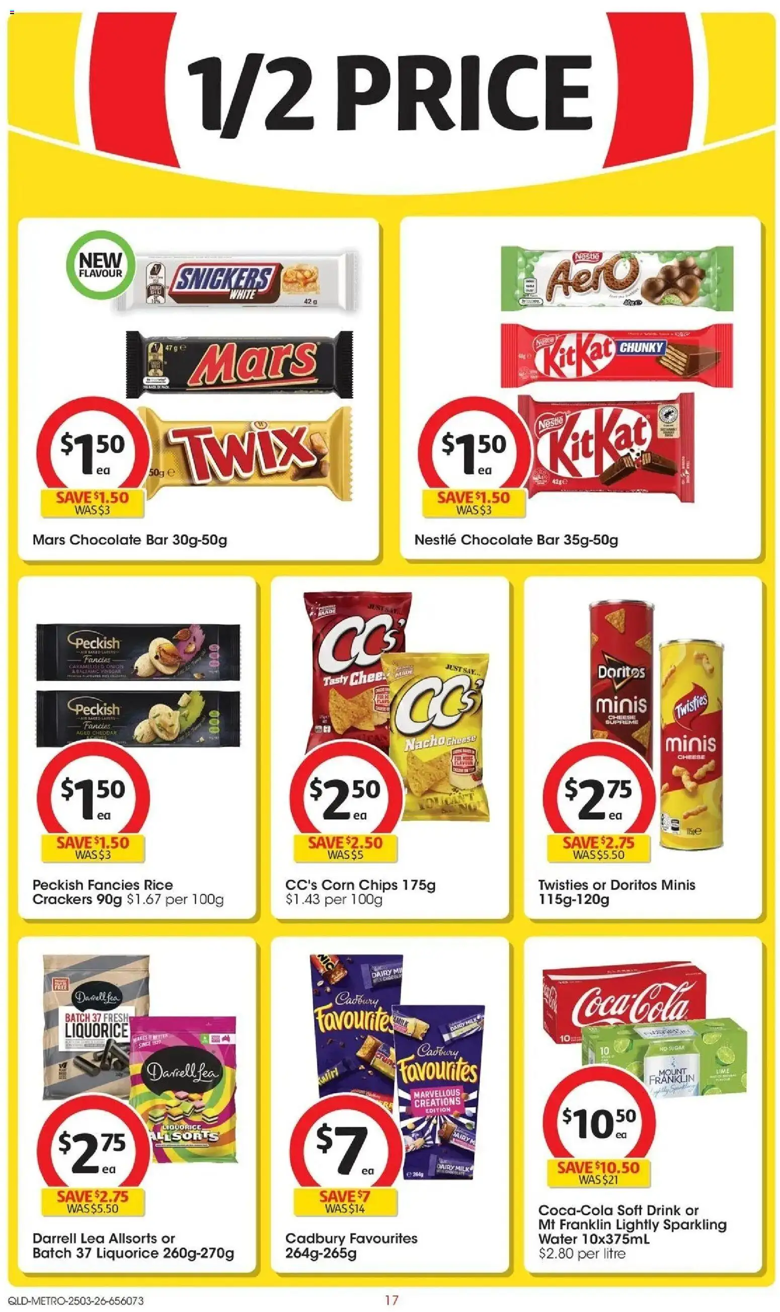 Coles catalogue - valid from 24.03.2026 | Page: 17 | Products: Milk, Rice, Water, Lime