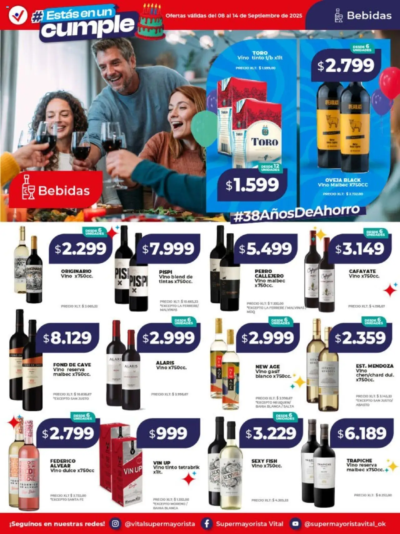 Vital ofertas - Posadas │ válido desde el 08.09.2025 | Página: 11 | Productos: Vino