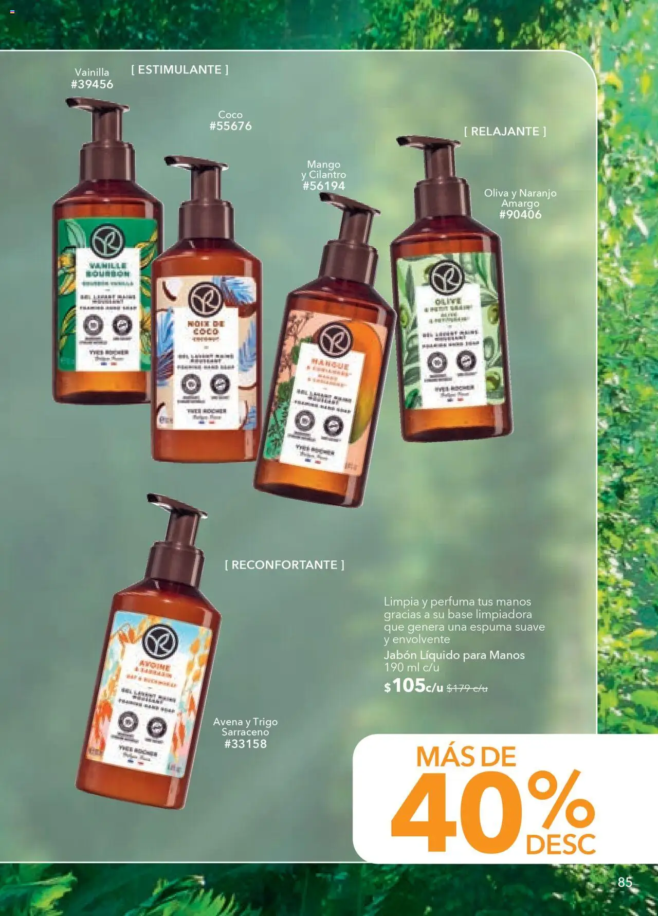 Nuevas ofertas de Yves Rocher válidas en toda la República Mexicana desde el 18.09.2025. ¡Encuentra las mejores ofertas en Yves Rocher - Campaña 13 2025! | Página: 87 | Productos: Avena, Mango, Espuma, Jabón