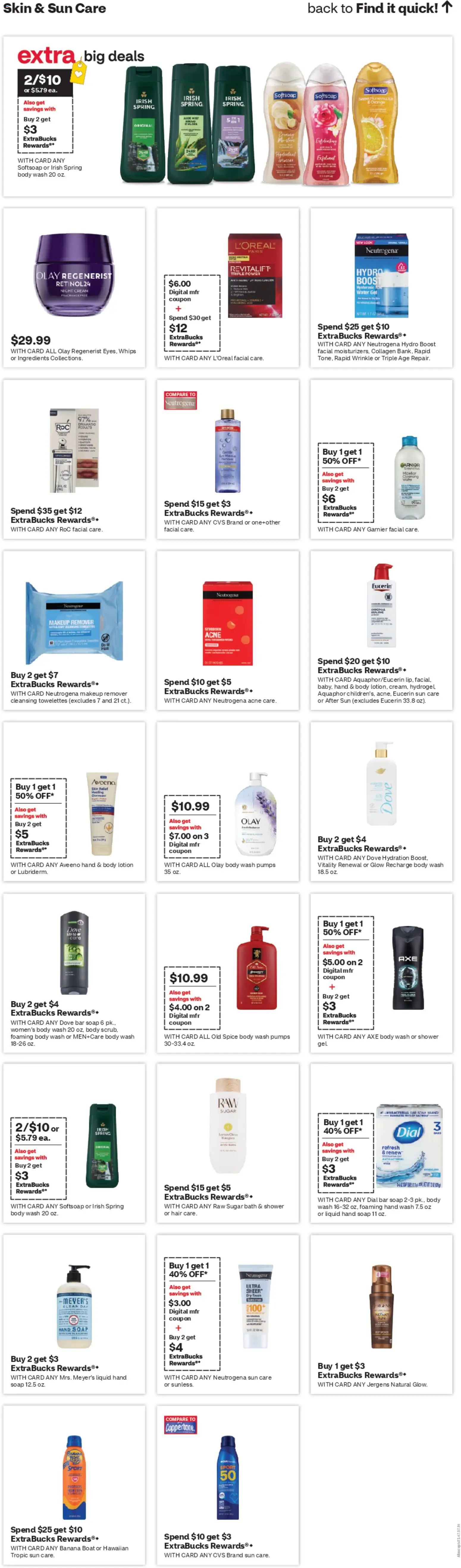 CVS Pharmacy Weekly Ad - TX - valid from 26.04.2026 | Page: 13 | Products: Makeup Remover, Night Cream, Bar Soap, Body Wash