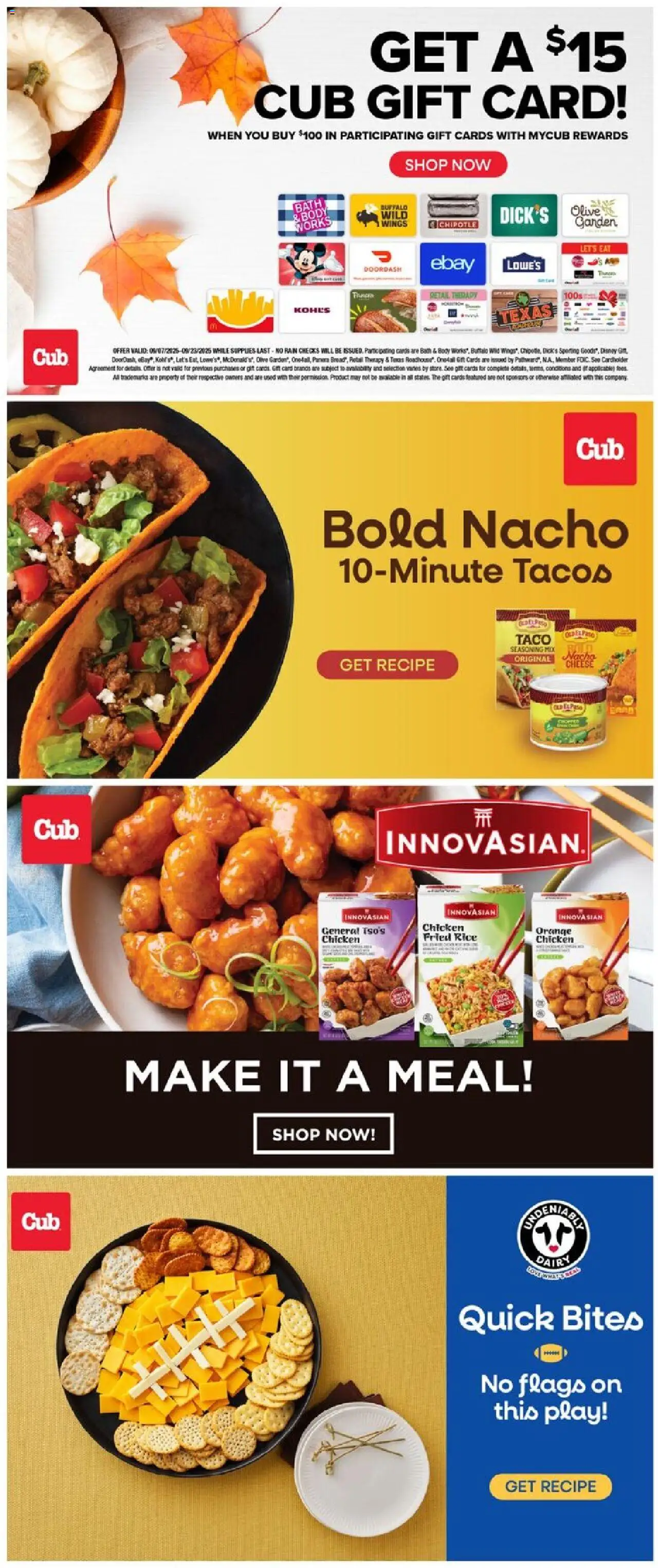 Cub Foods Weekly Ad - valid from 14.09.2025 | Page: 9 | Products: Bath, Cheese, Rice