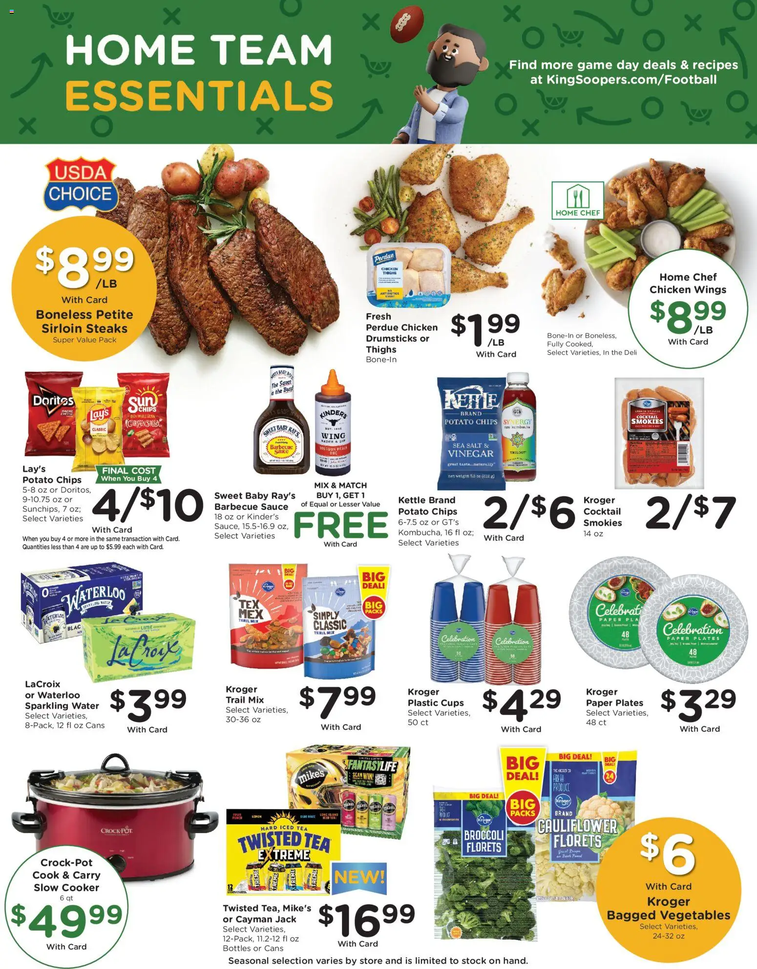 King Soopers Weekly Ad - valid from 21.01.2026 | Page: 6 | Products: Water, Vegetables, Weight, Kettle