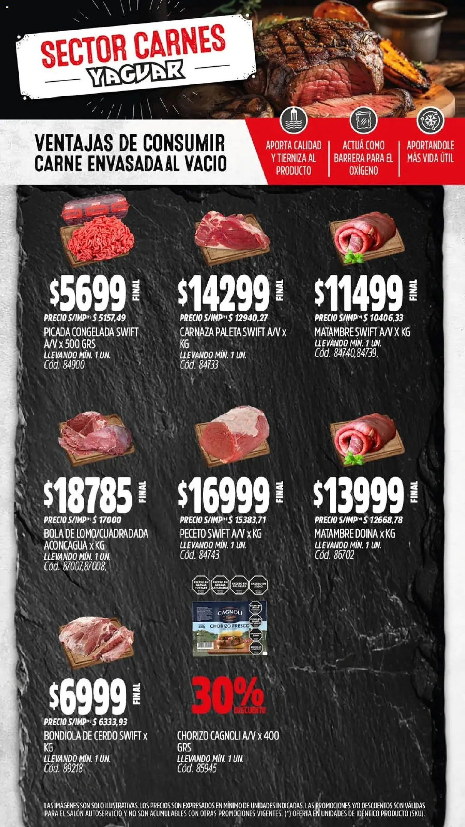 Yaguar - Oferta Semanal Buenos Aires │ válido desde el 20.04.2026 | Página: 6 | Productos: Paleta, Chorizo, Cerdo